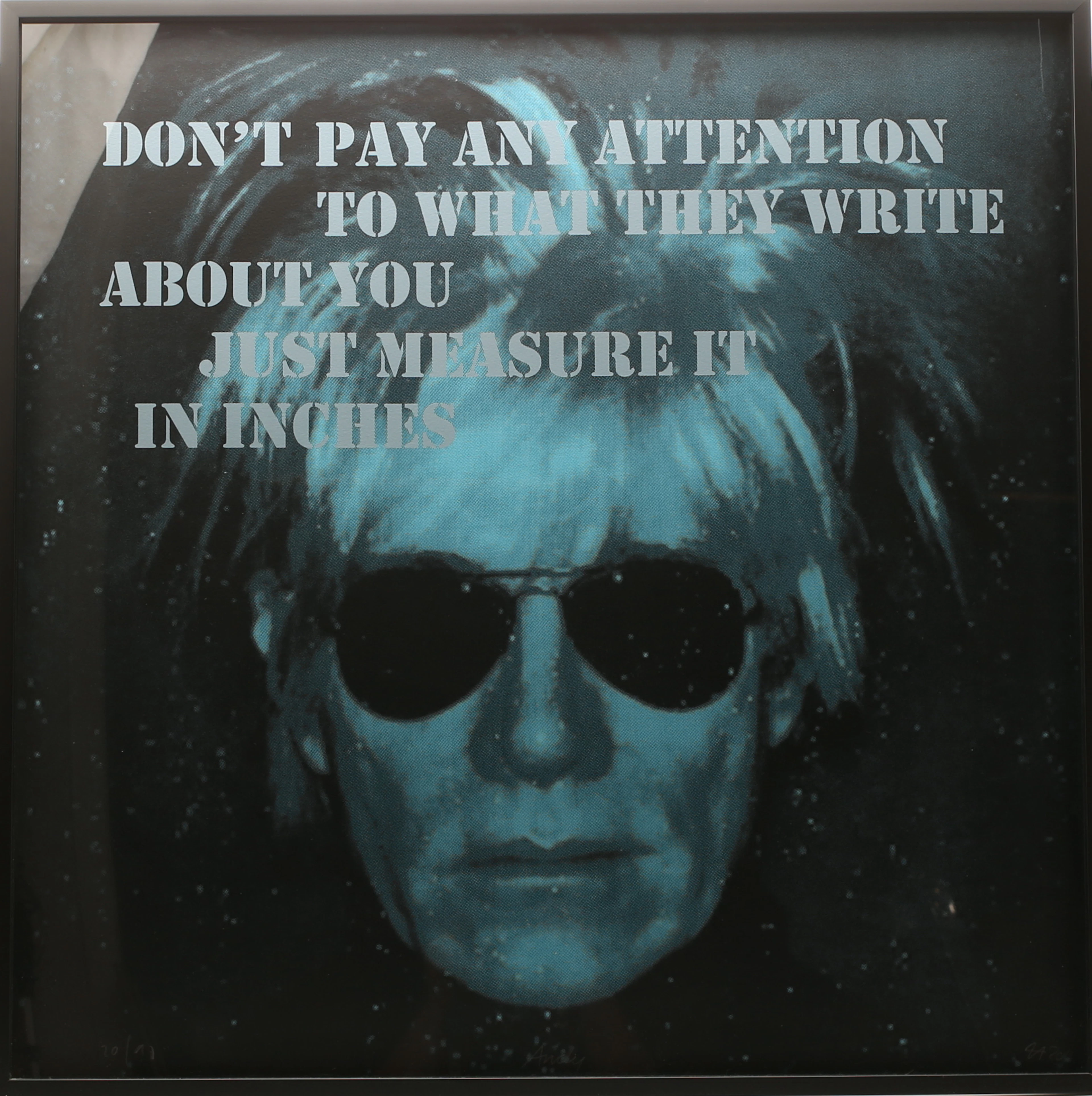 UNNI ASKELAND. Serigrafi, Andy Warhol, signerad 2011 och numrerad 20/90.