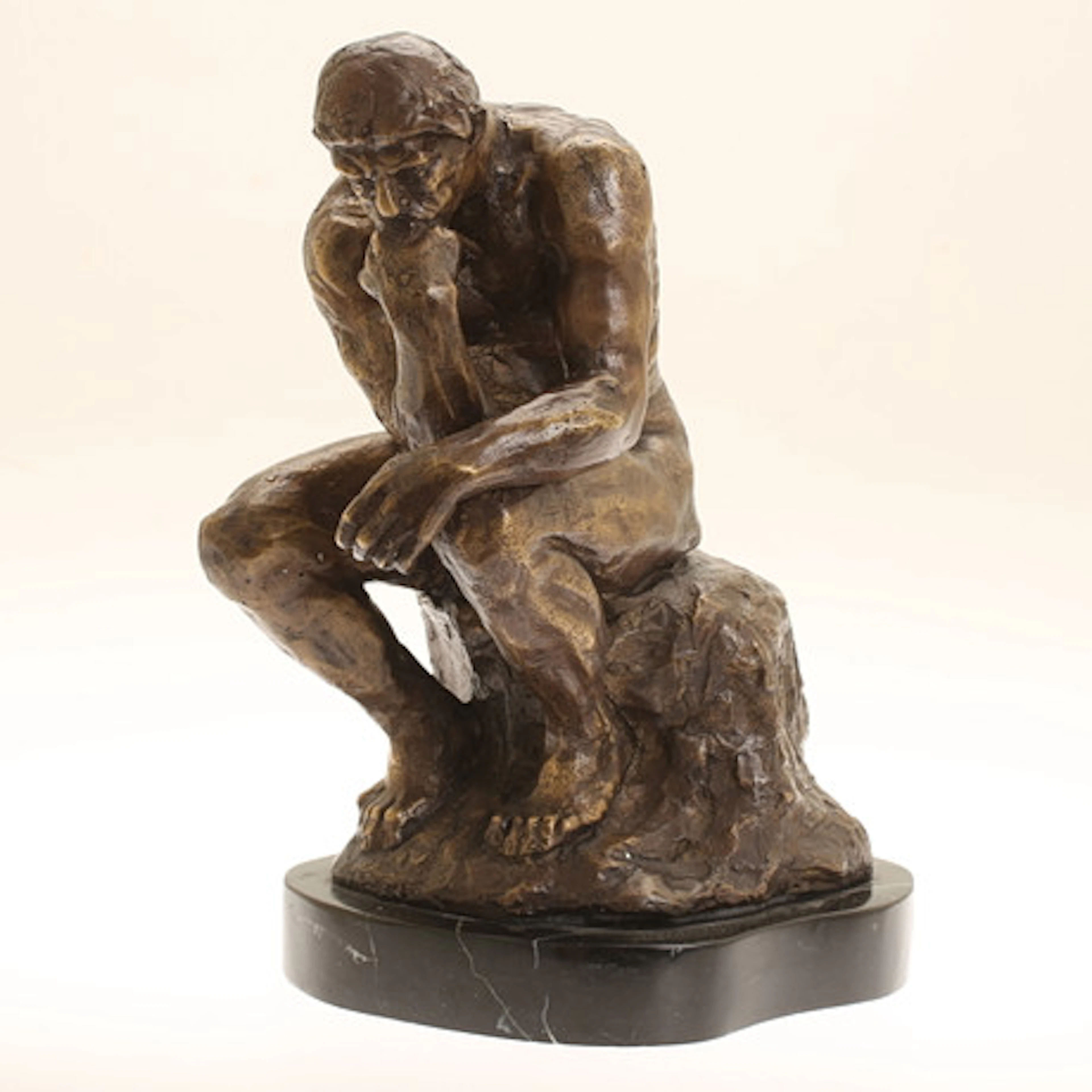 OKÄND KONSTNÄR. Skulptur, brons, "Tänkaren…