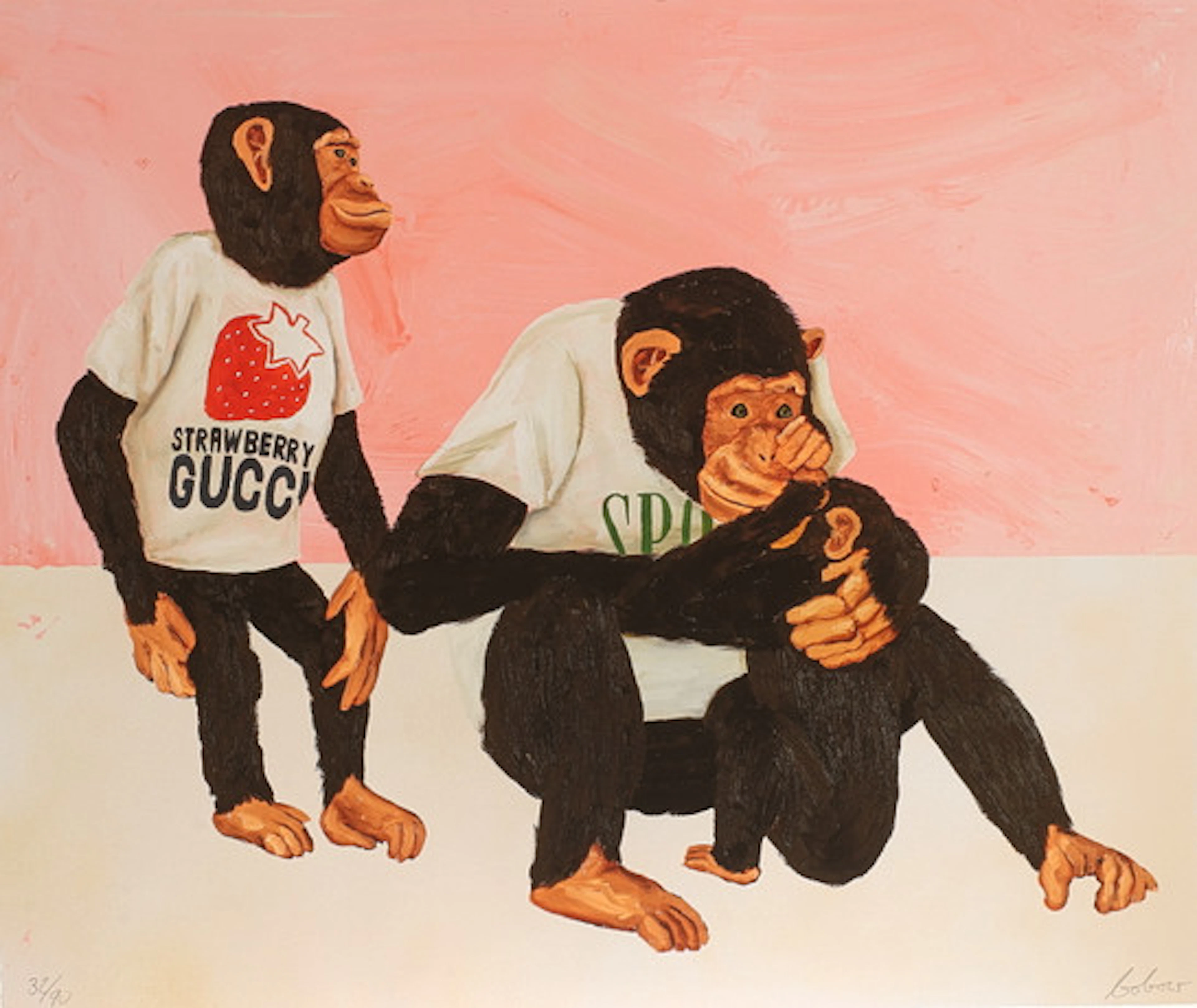 BOBO WALLMANSSON. Gliceetryck, ”Skeptical …