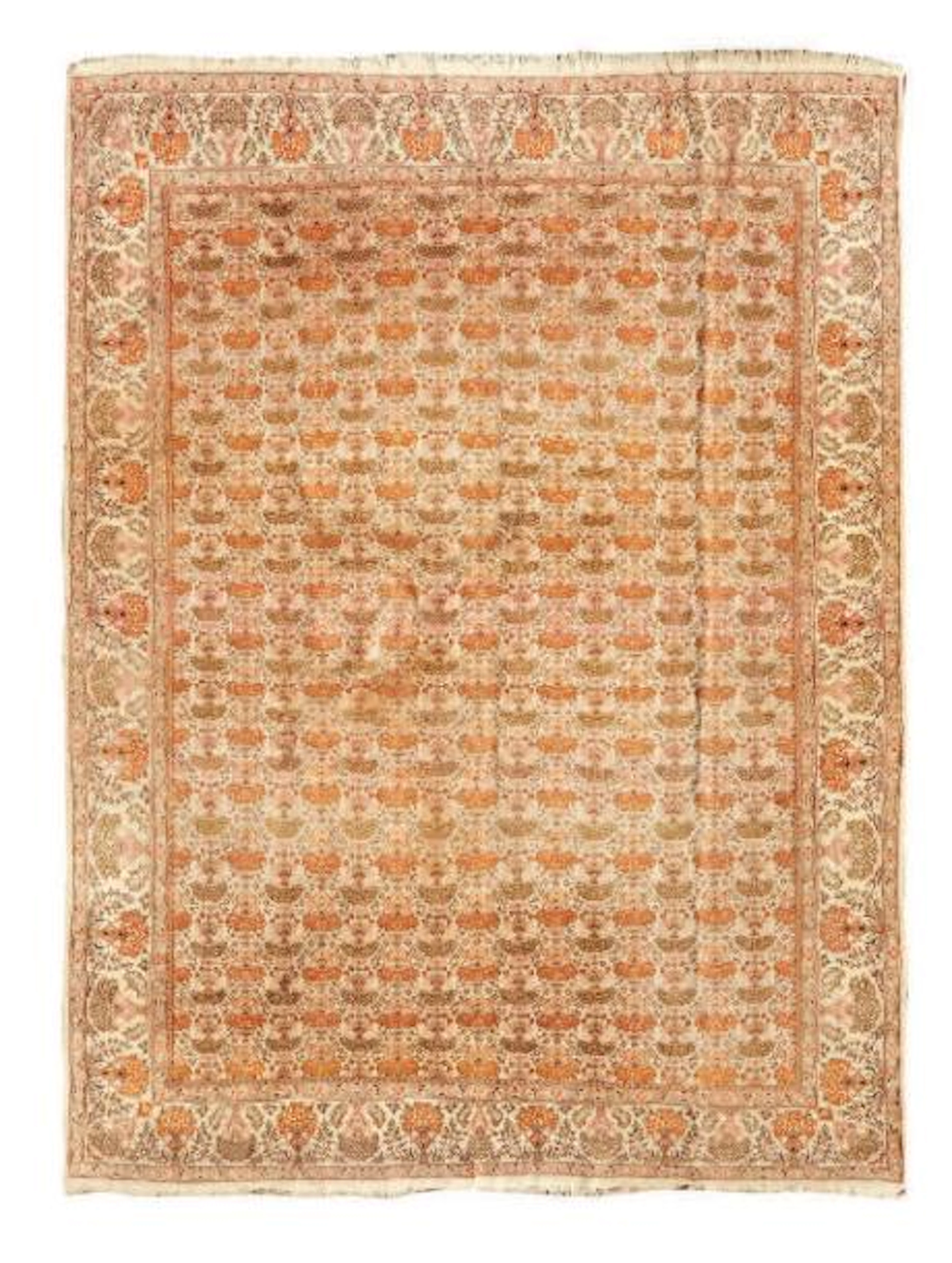 Original et important tapis indien vers 1970…