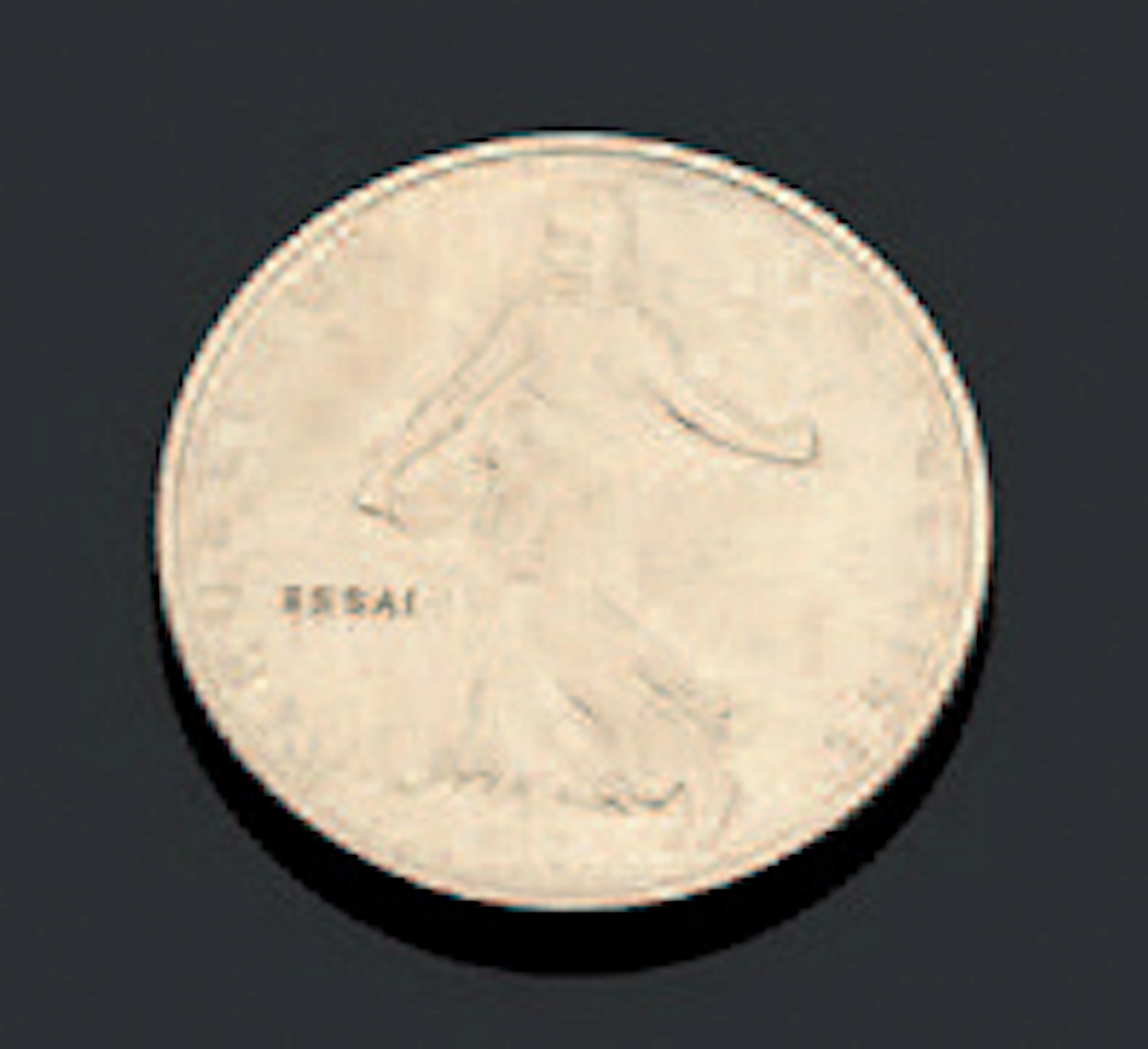Essai d'une pièce de 50 centimes en nickel.…