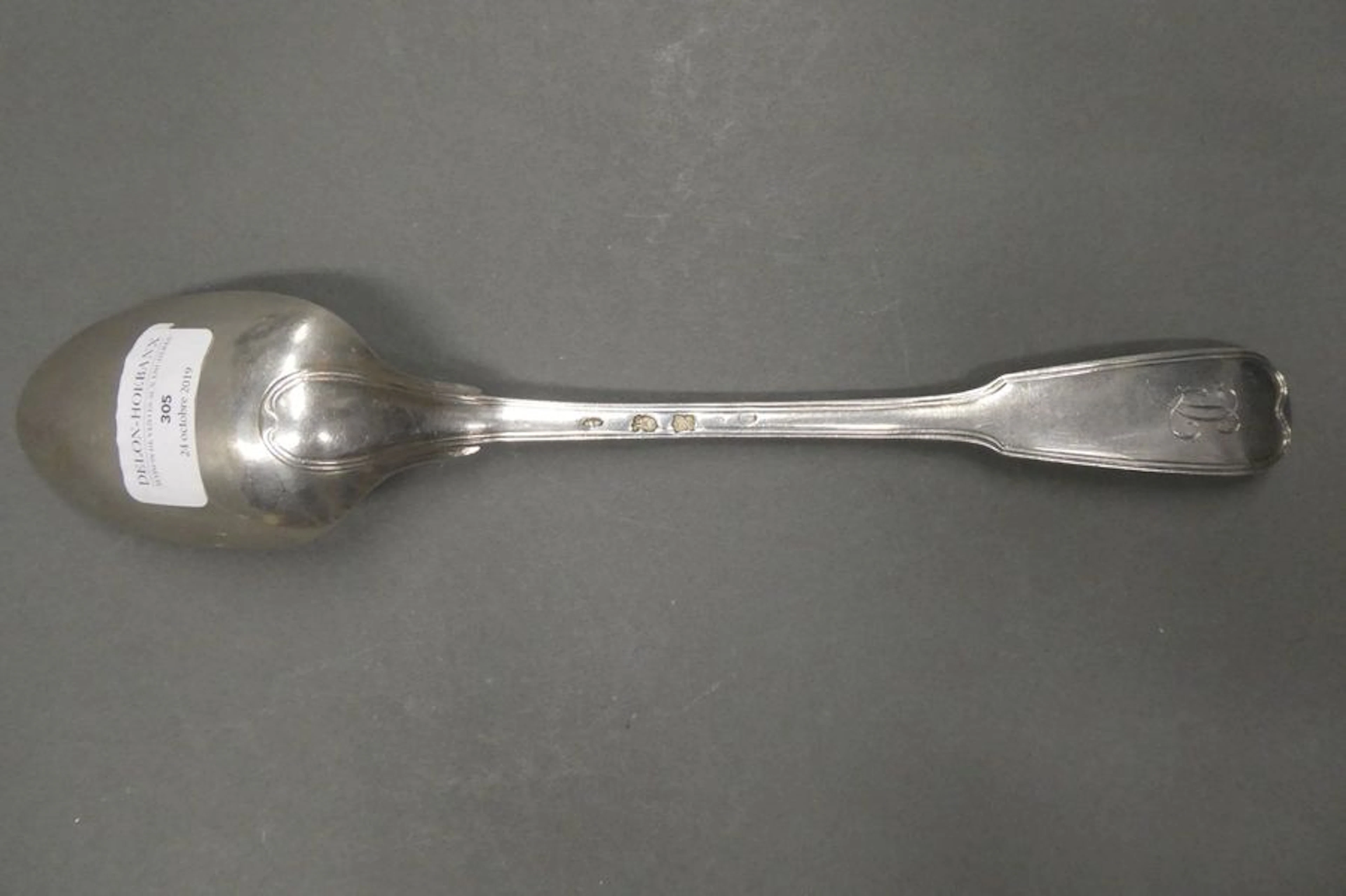 Cuillère à ragout en argent modèle à filet,…