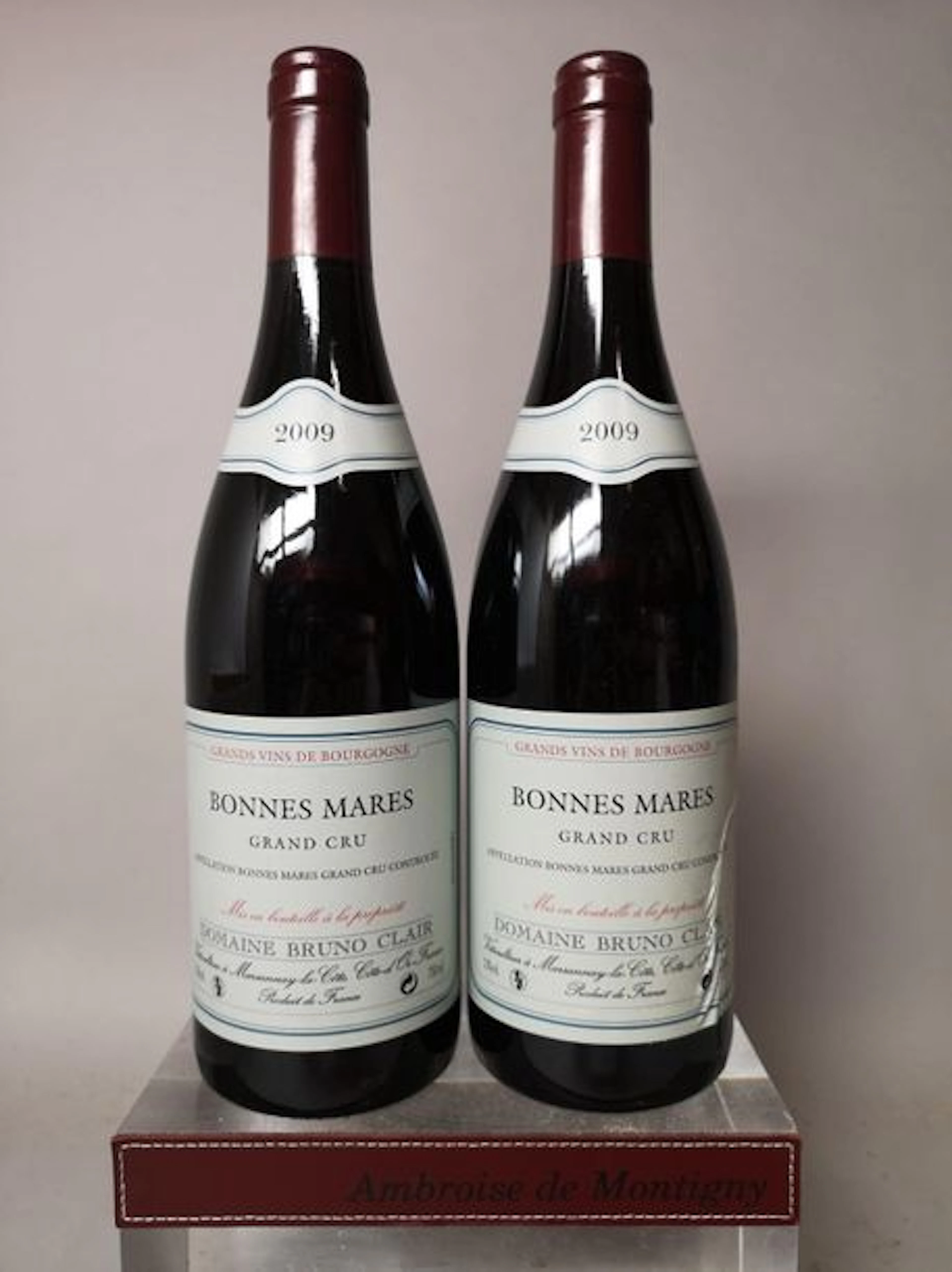 2 bouteilles BONNES MARES Grand cru - Bruno…