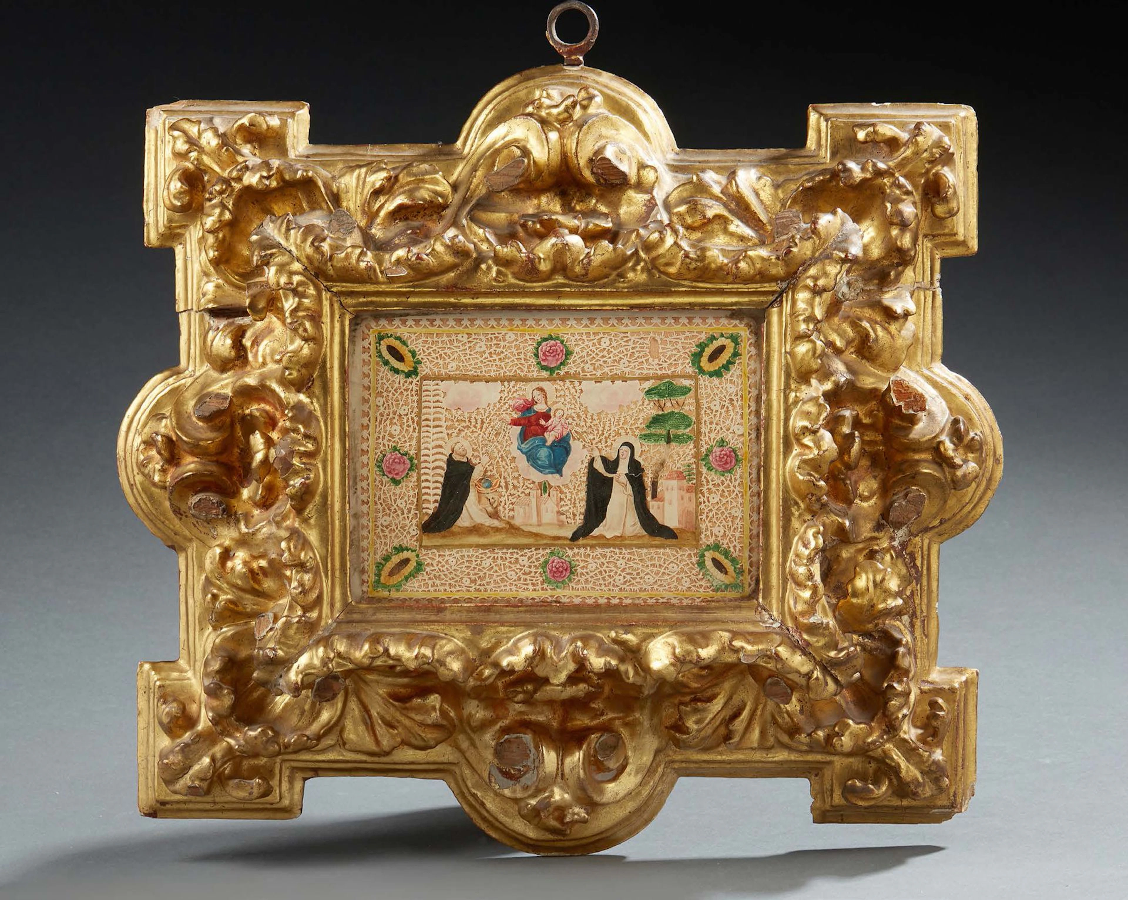 CANIVET représentant la Vierge et le Christ... - Lot 289 - Delon - Hoebanx