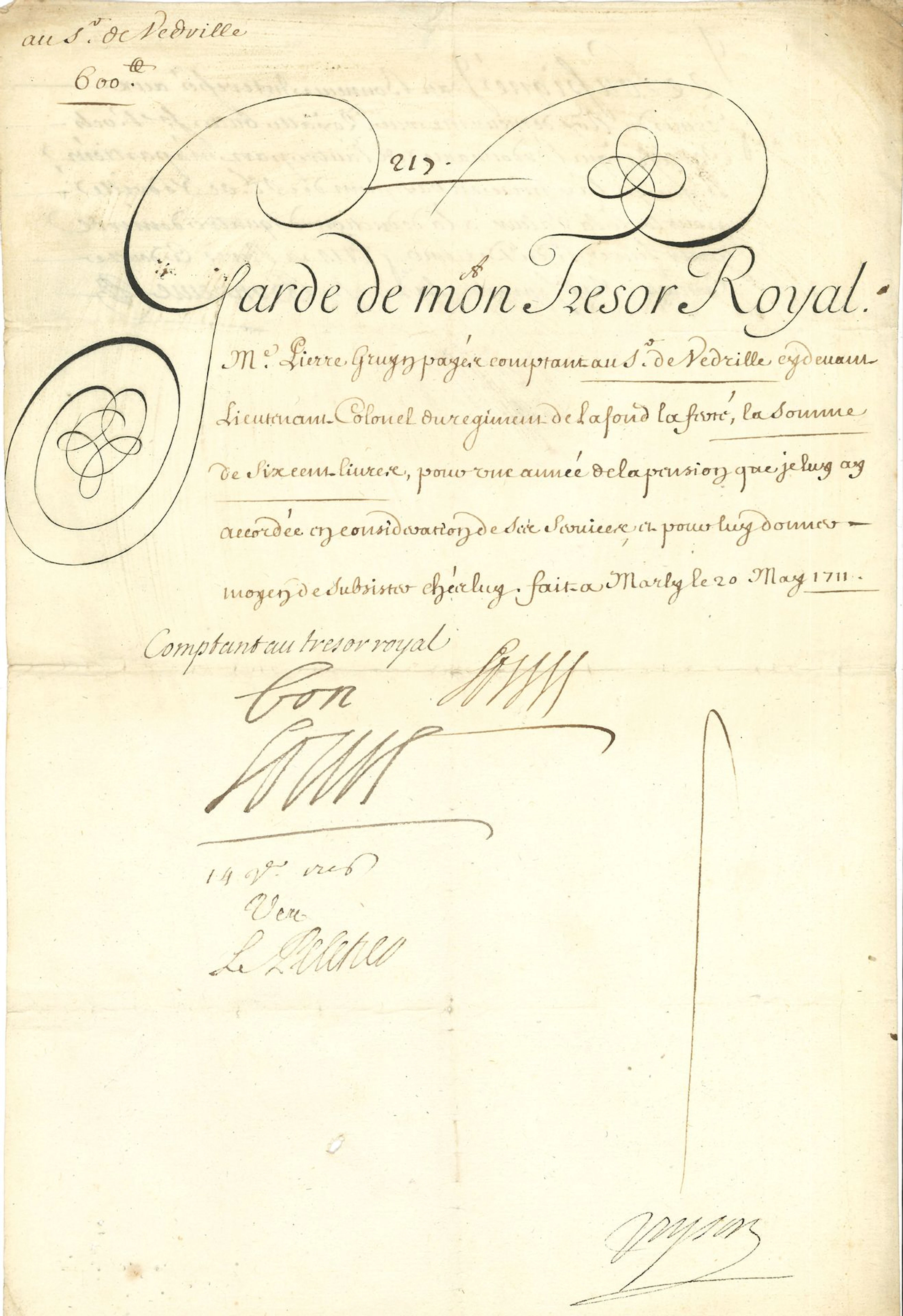 LOUIS XIV (1638-1715) Roi de France.