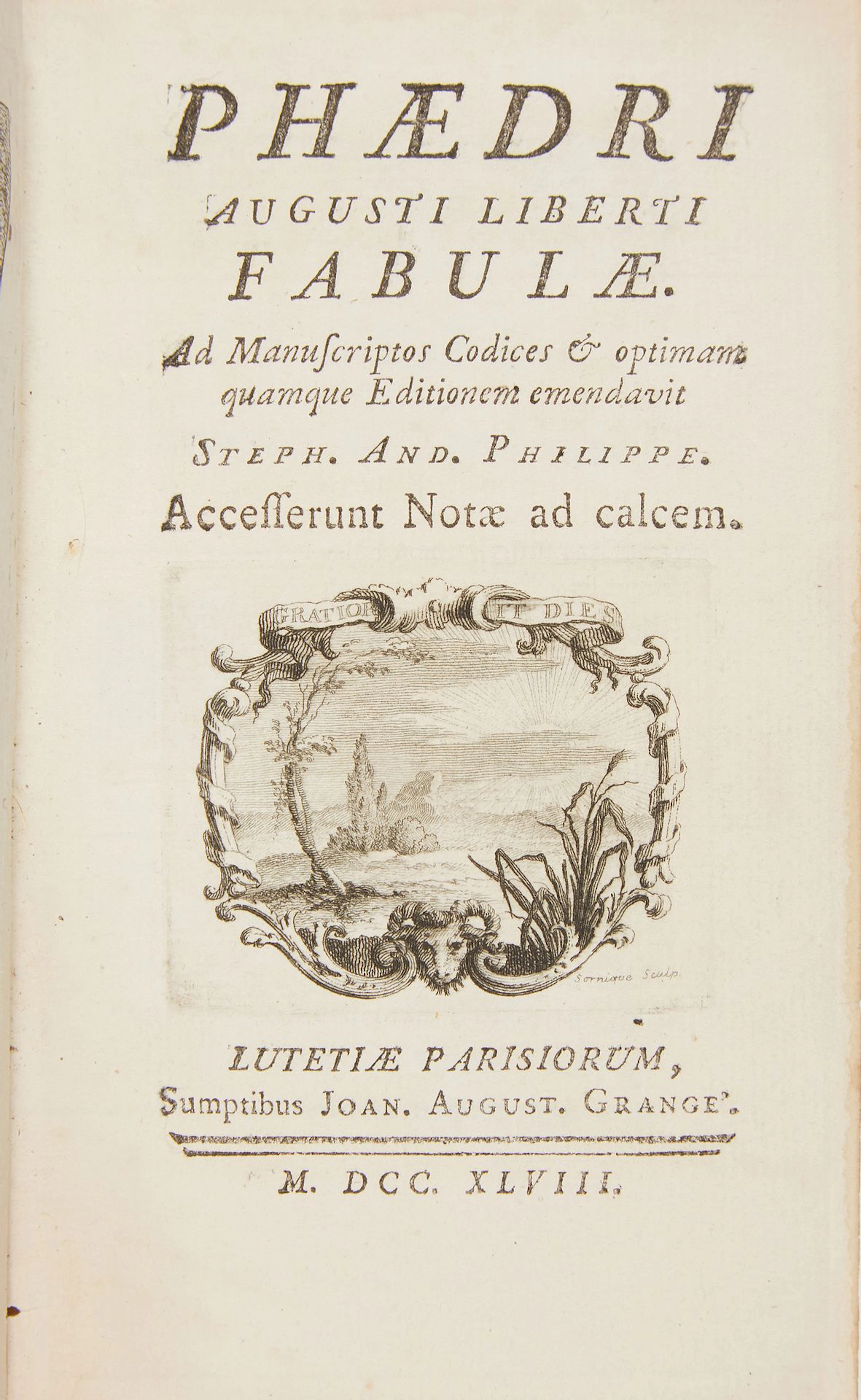 Phaedri Augusti Liberti Fabulae.