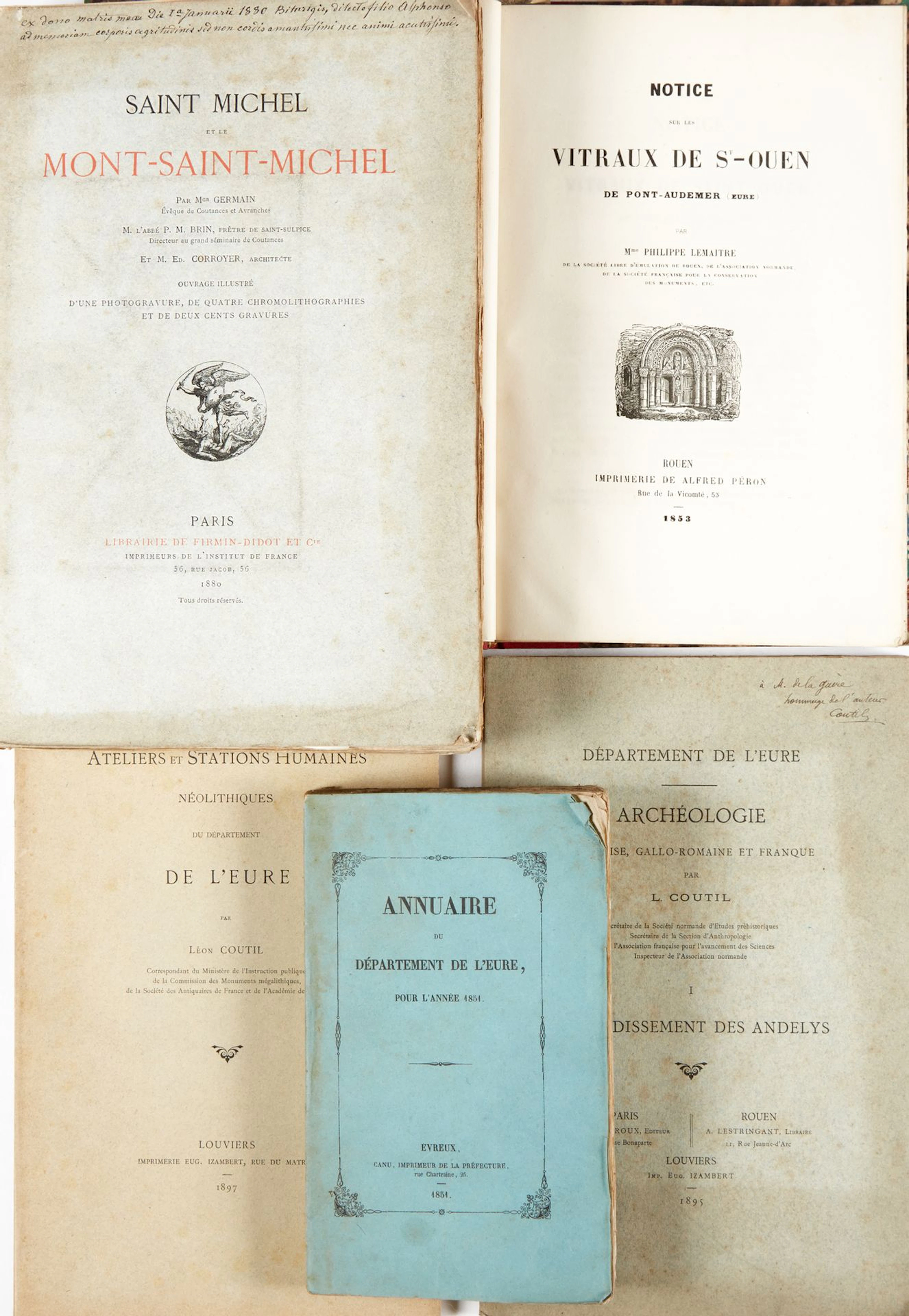 Ensemble de 5 volumes : - GERMAIN - BRIN... - Lot 709 - Delon - Hoebanx