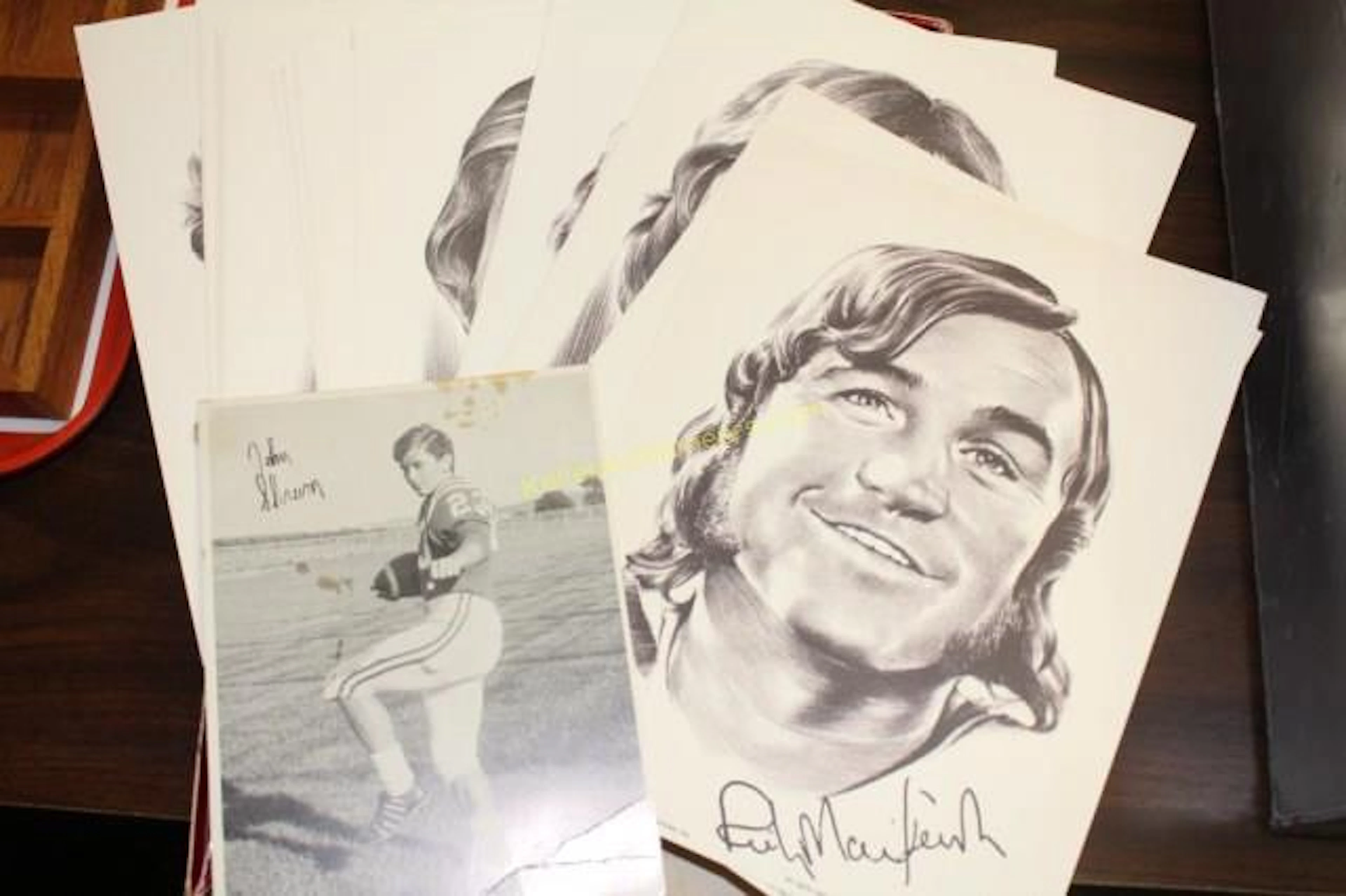 Hockey Player Portrait Drawing Prints