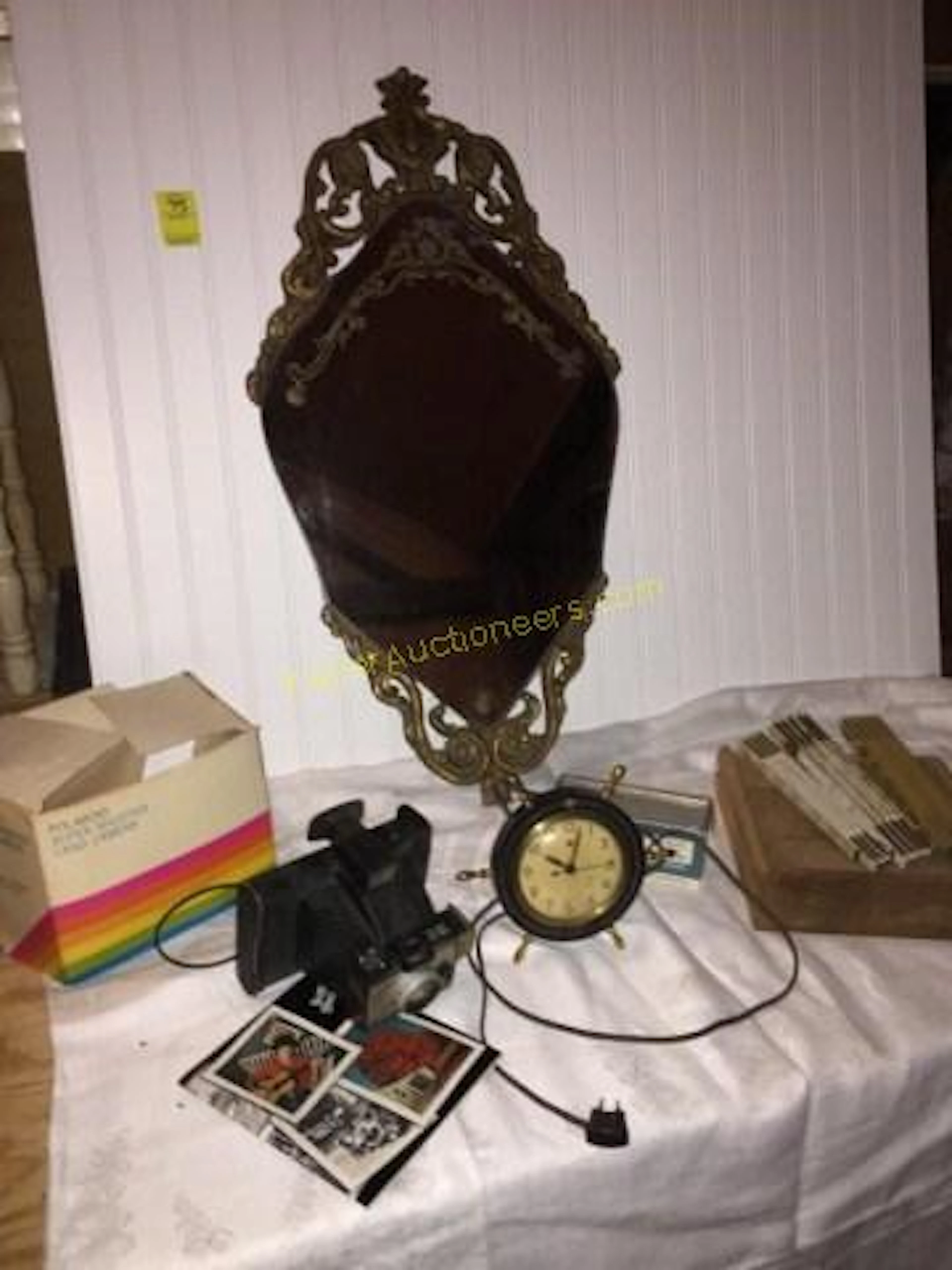 Polaroid, GE Clock, and Vintage Accessories