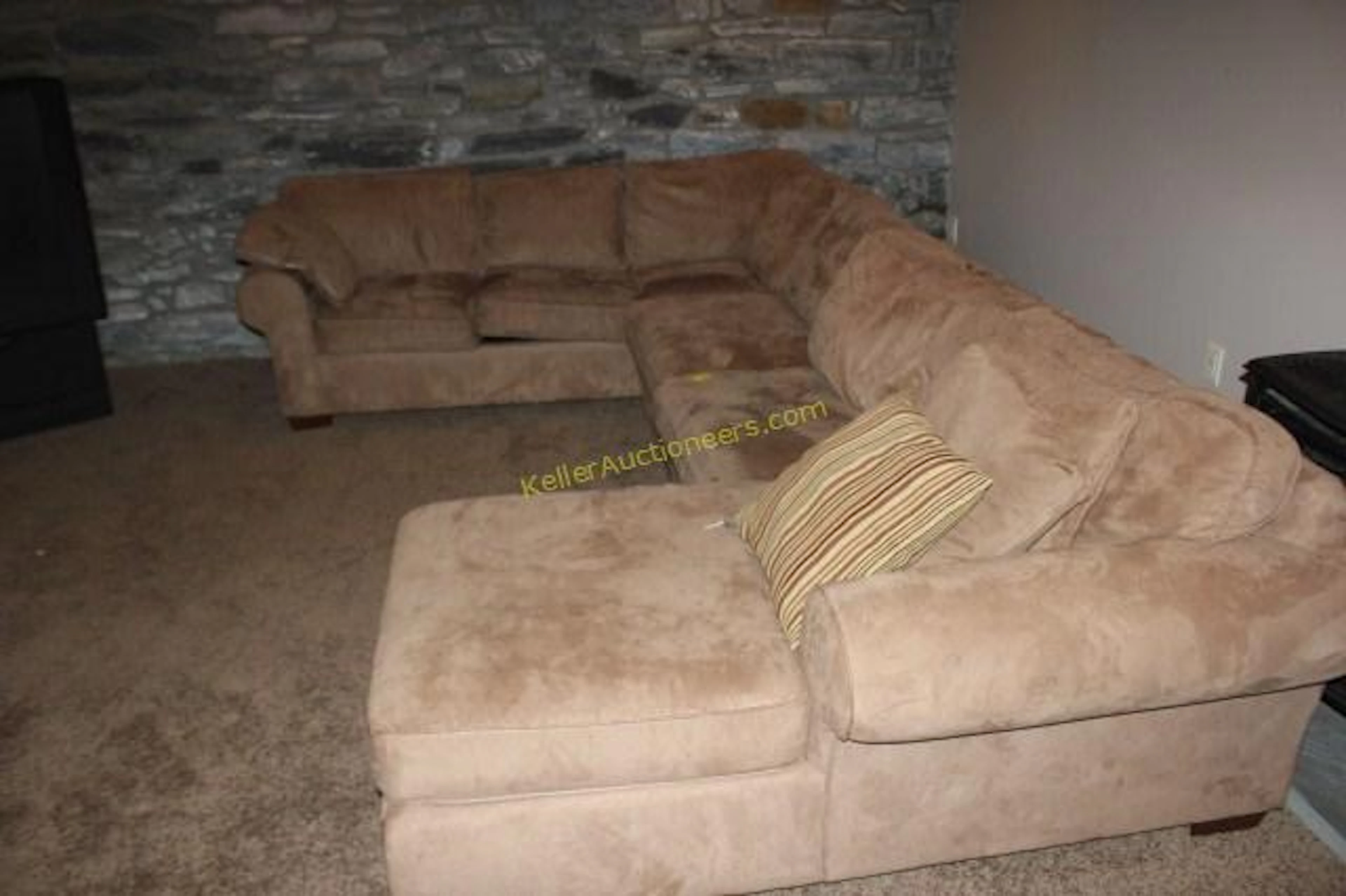 Large Microfiber Sectional Sofa