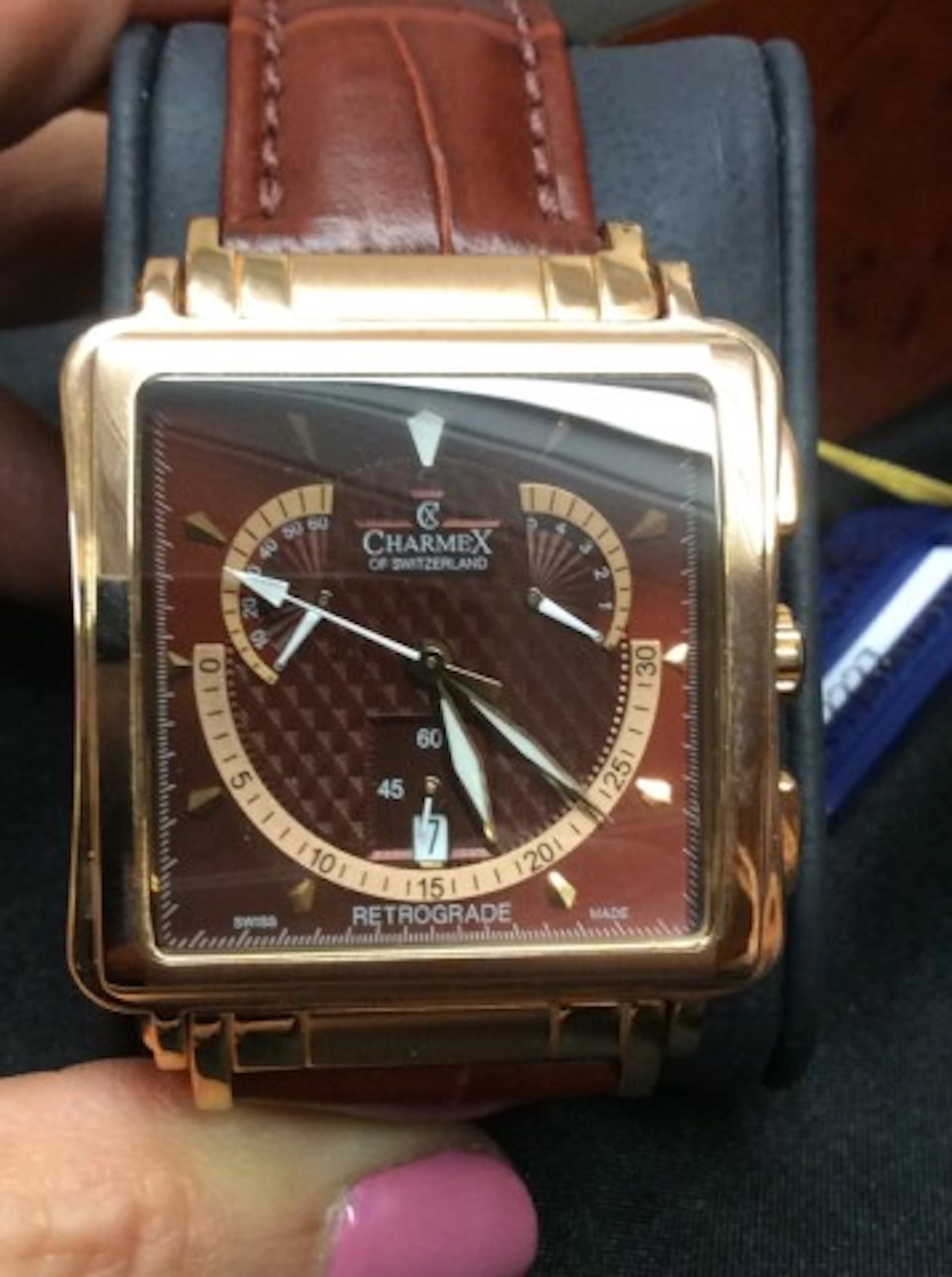 Men's Charmex Watch With Leather Strap