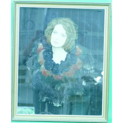 A Modern Collage Shoulder Length Portrait of a Lady with rai... | Barnebys