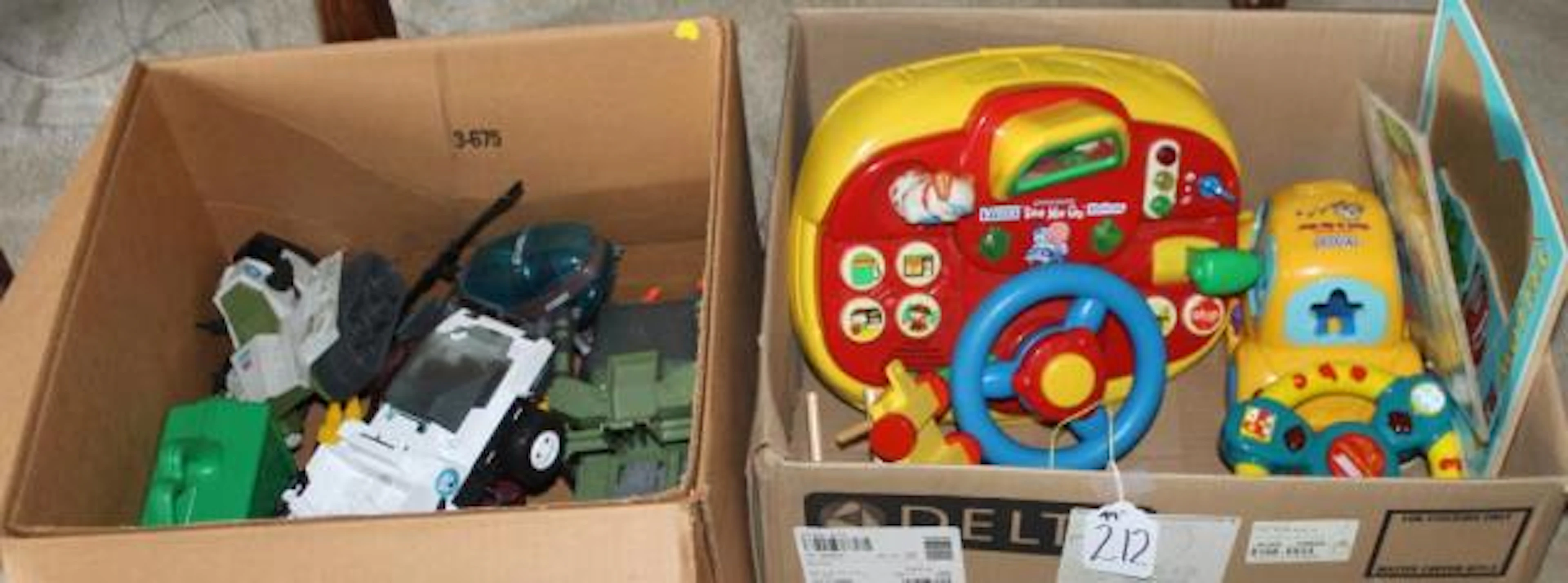 Assorted Toy Trucks & Vtech Toys