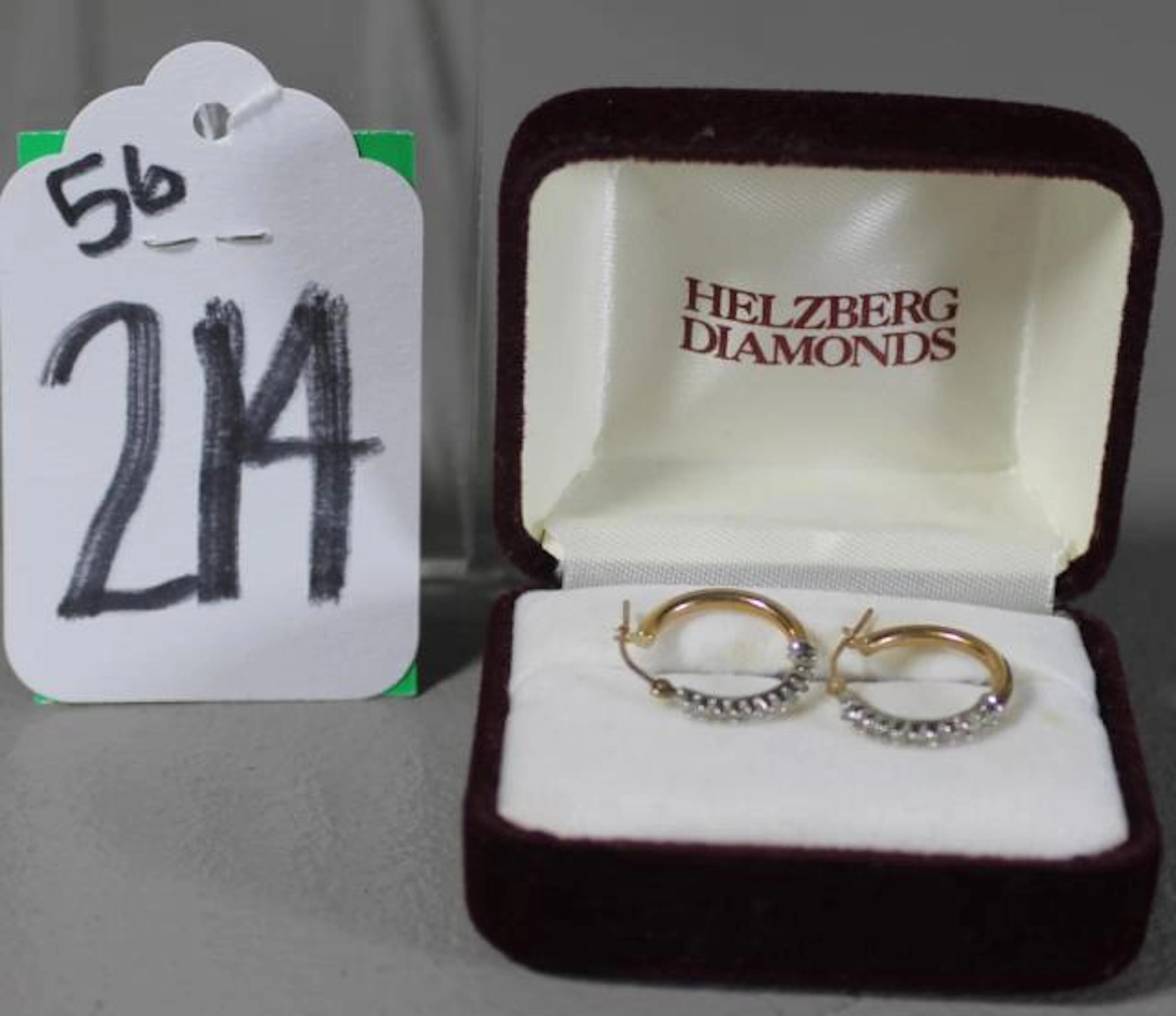 Helzberg 10k Gold & Diamond Earrings