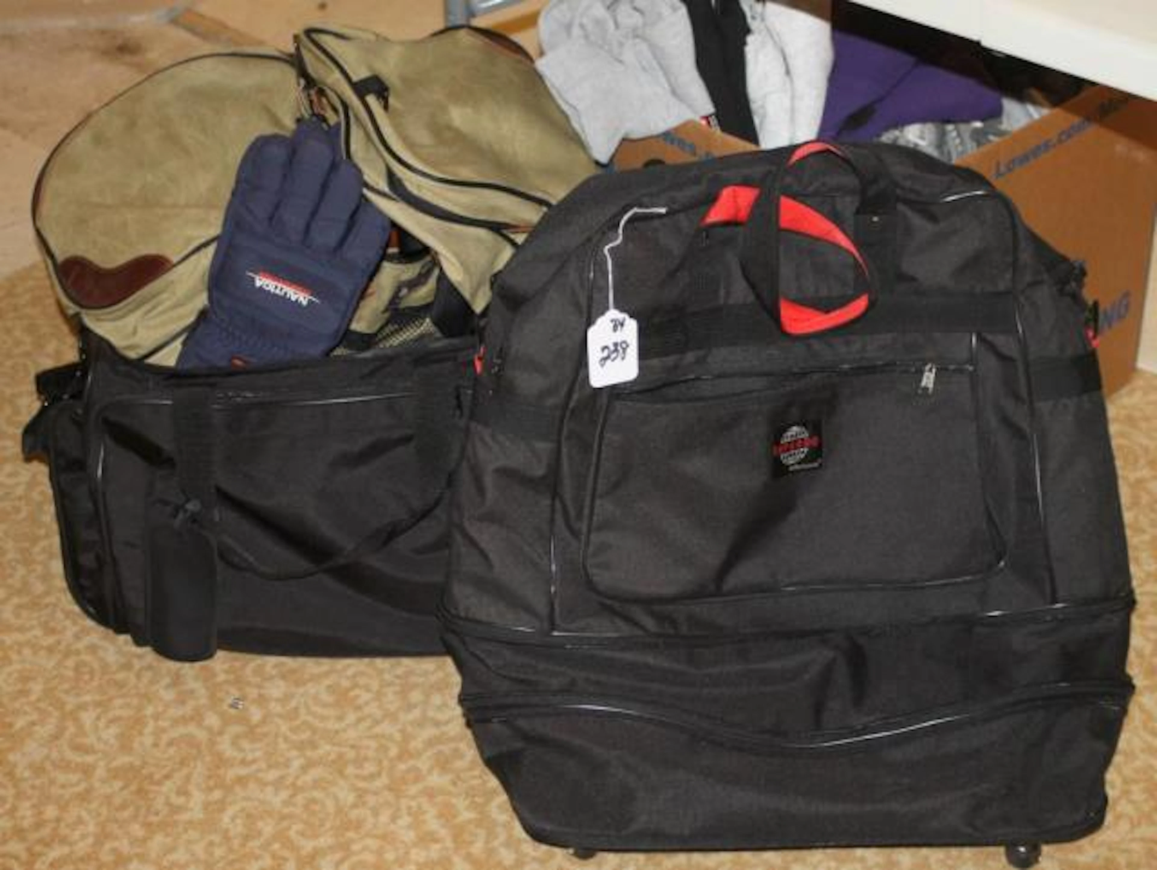 Timberland Duffel, Nautica Gloves, Other Bags