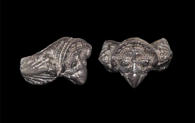Persian Silver Huma Bird Finger Ring