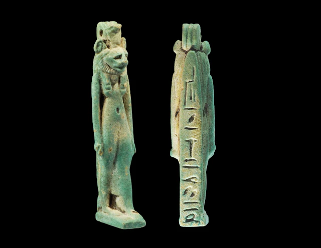 Egyptian Large Inscriptional Sekhmet Amulet Pendant