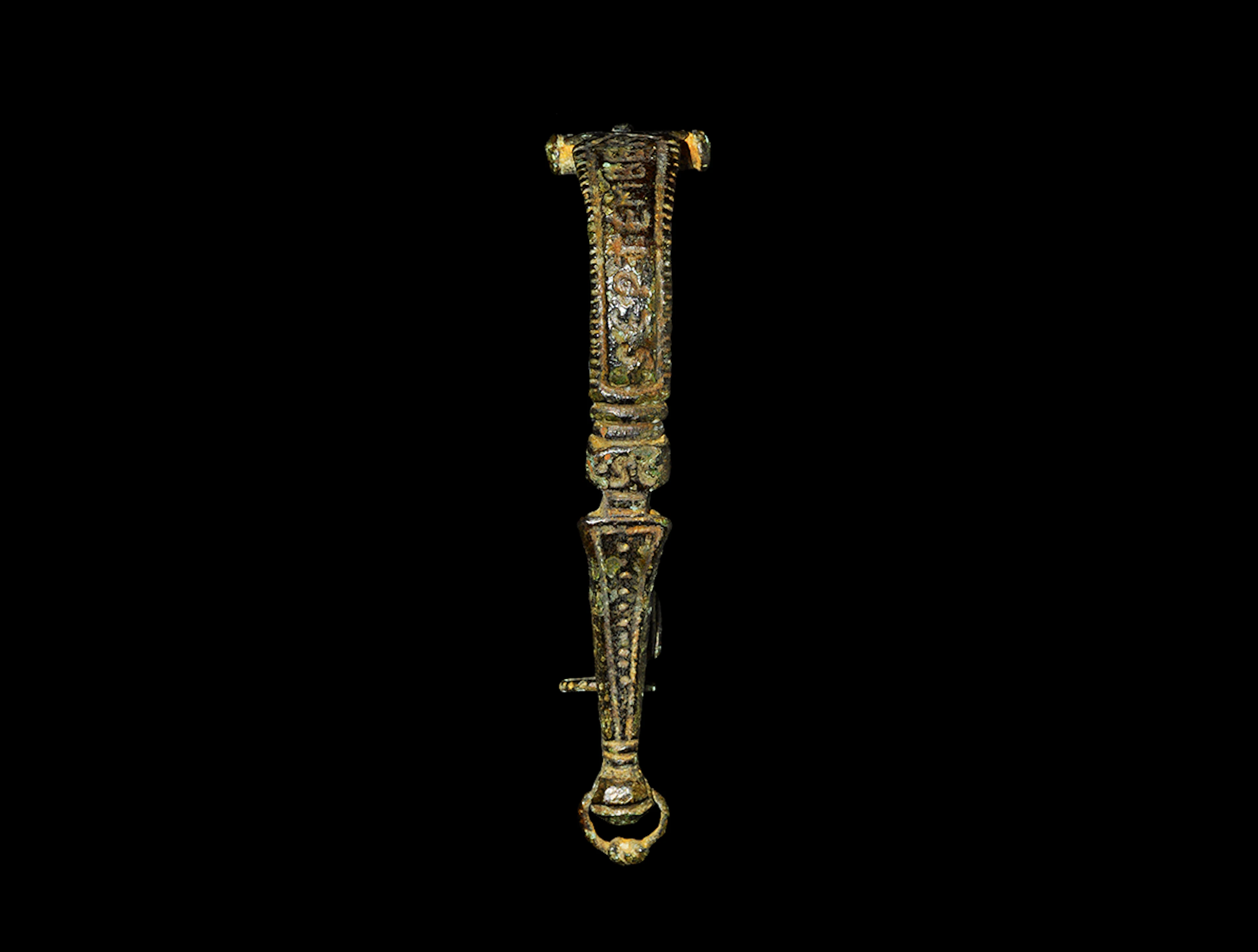 Roman Bronze Epigraphic Fibula