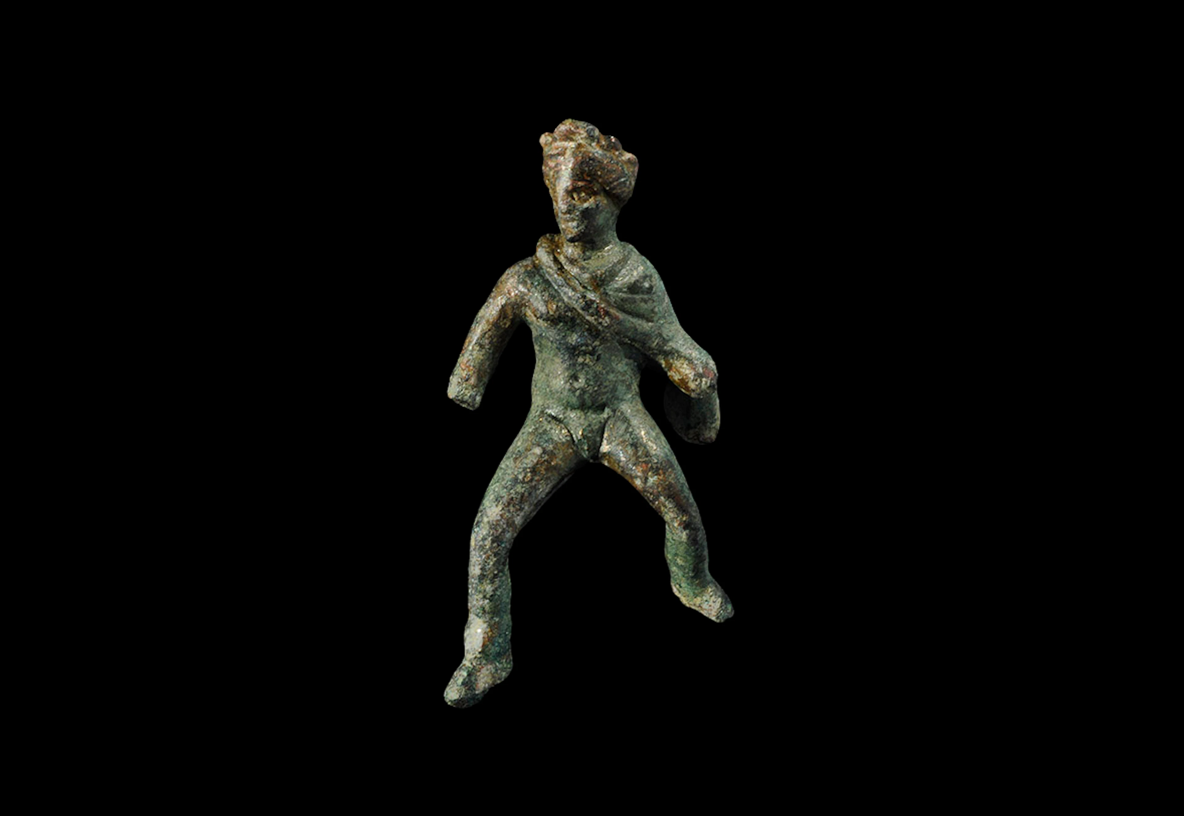Greek Macedonian Bronze Riding Figure of Alexander the Great