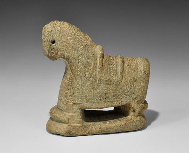 Near Eastern Schist Horse Figurine