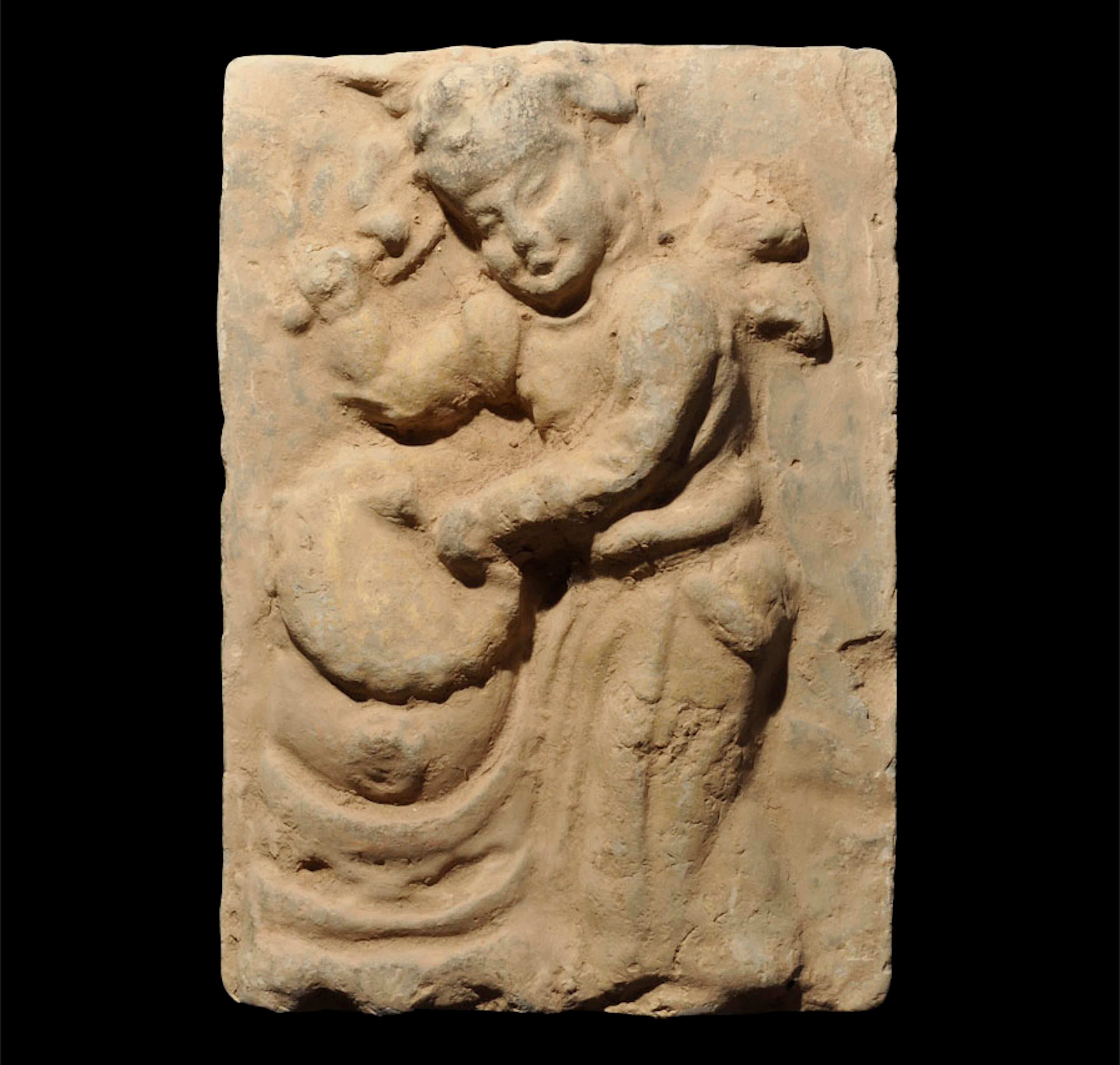 Chinese Ceramic Musician Tile