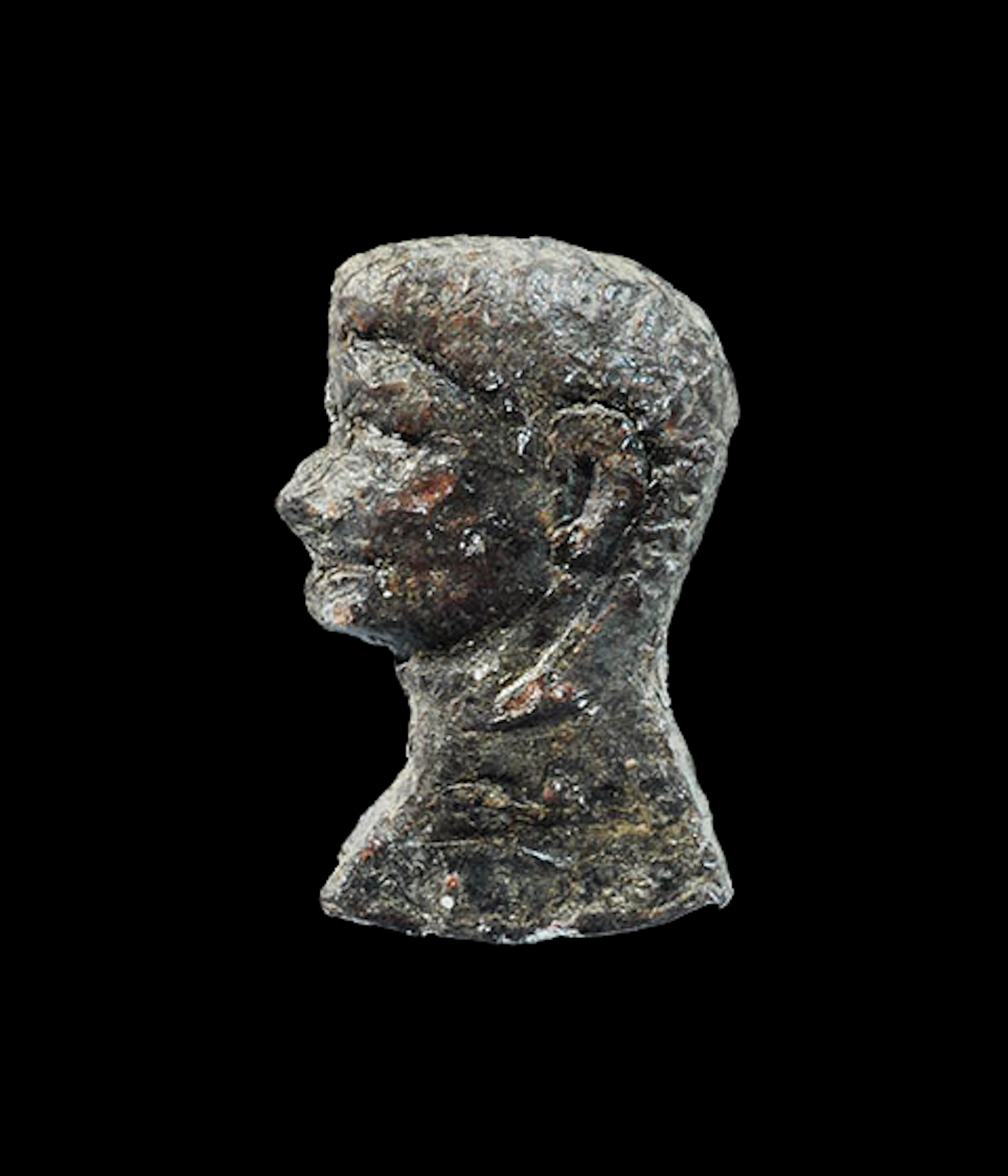 Roman Lead 'Caesar Augustus' Mount