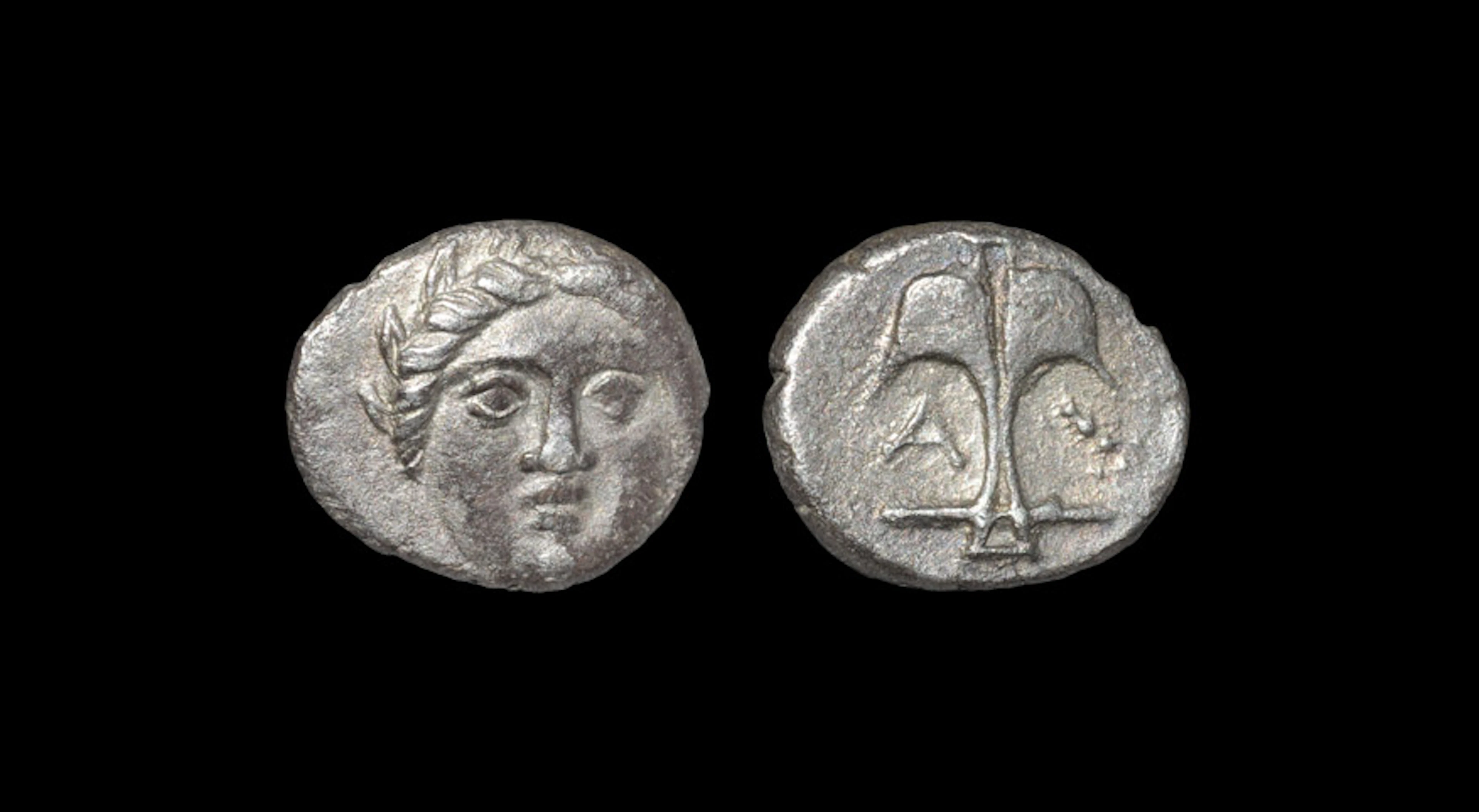 Ancient Greek Coins - Thrace - Apollonia Pontika - Anchor Diobol