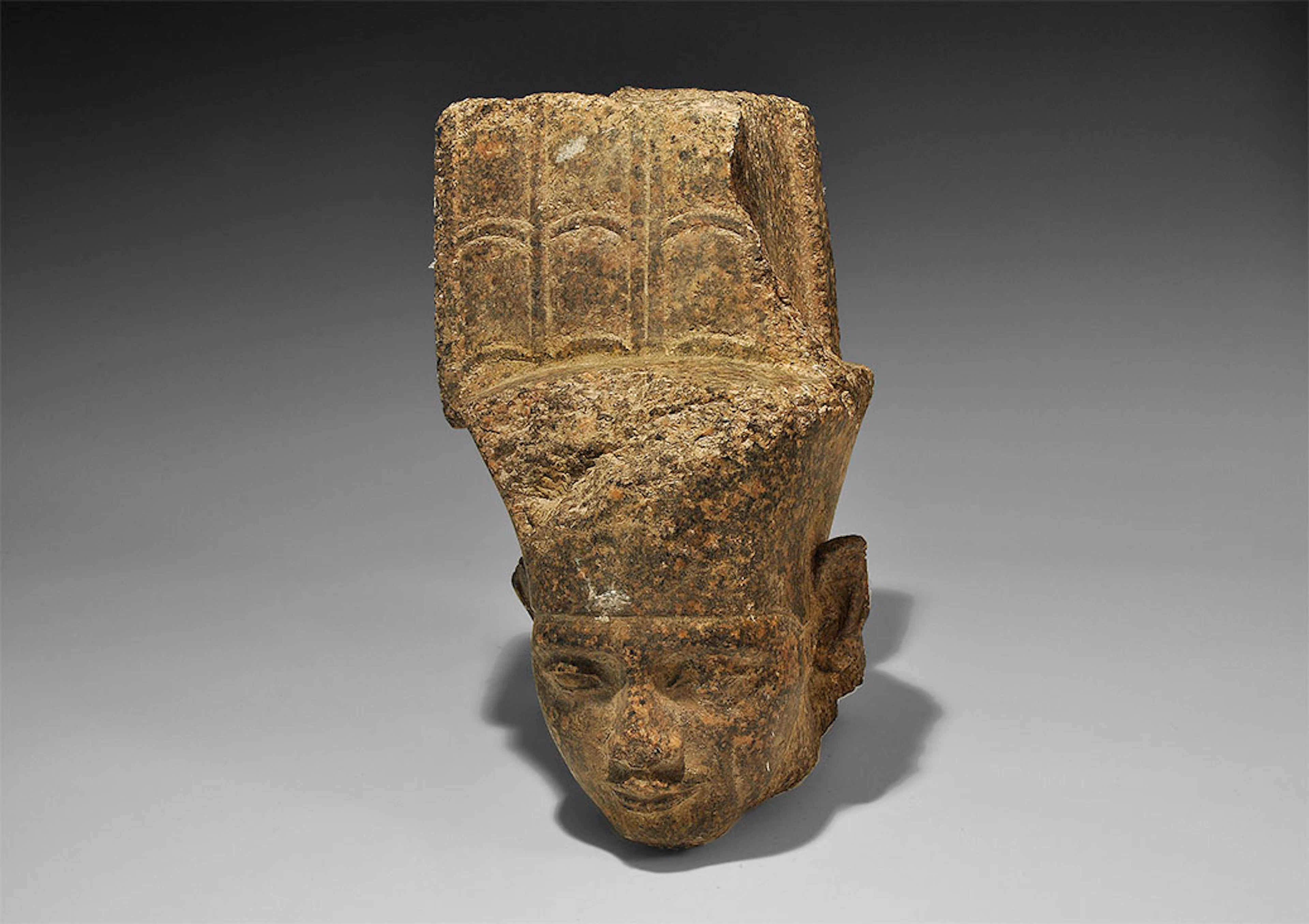 Egyptian Grande Tour Granite Head of Amun
