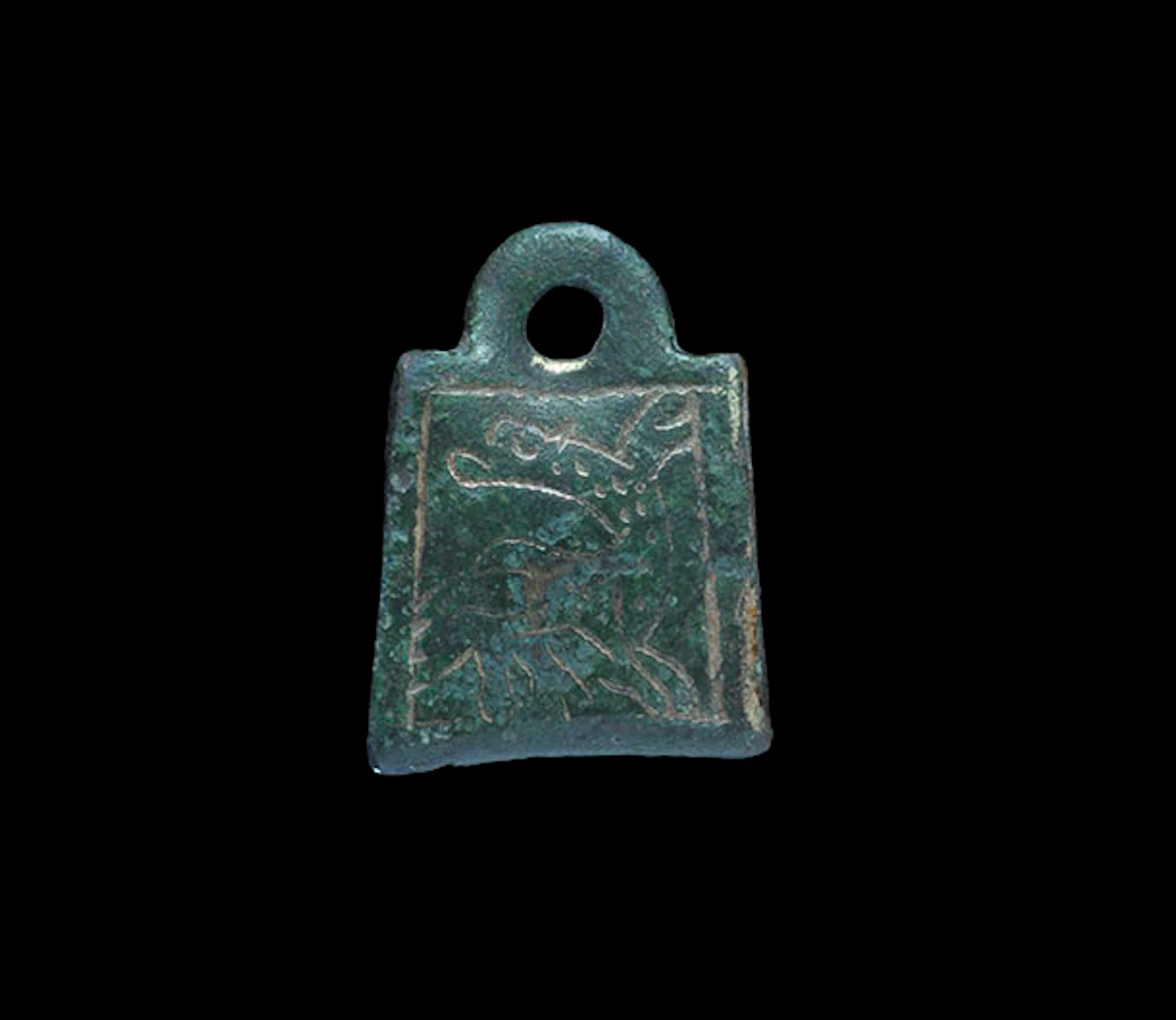 Viking Pendant with Regardent Dragon