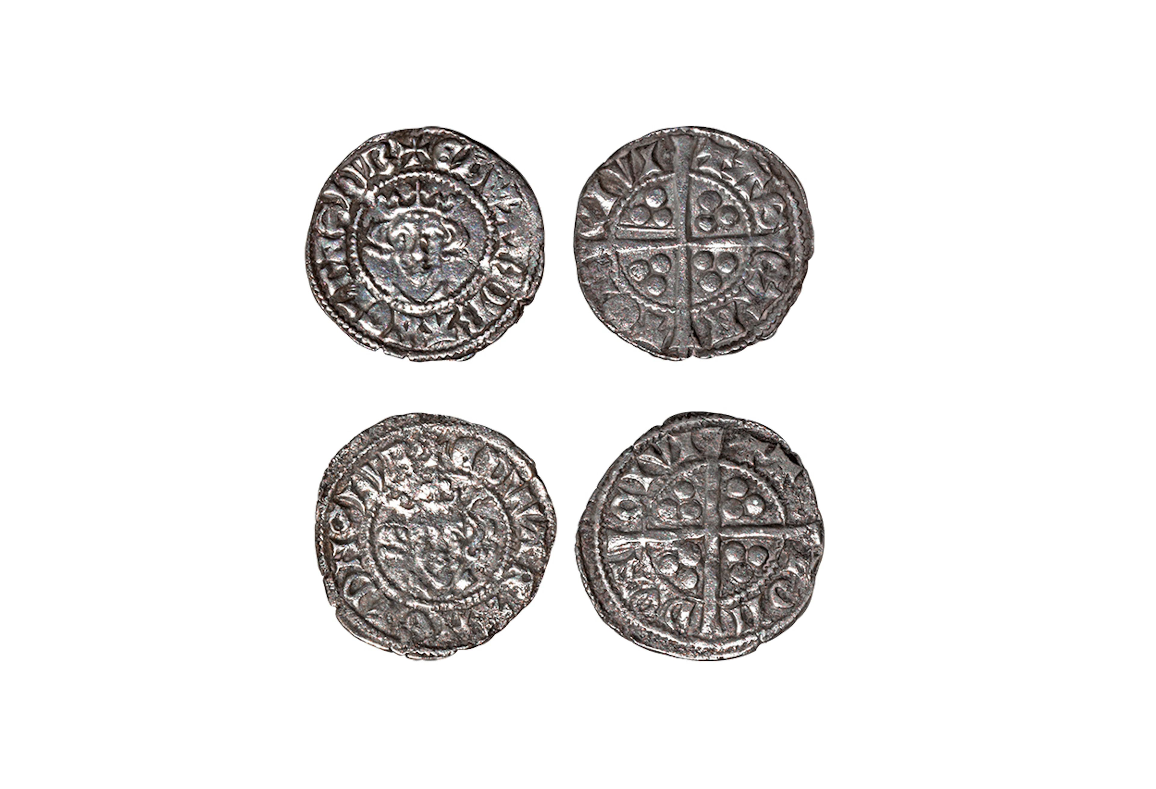 English Medieval Coins - Edward I - Canterbury and London - Long Cross