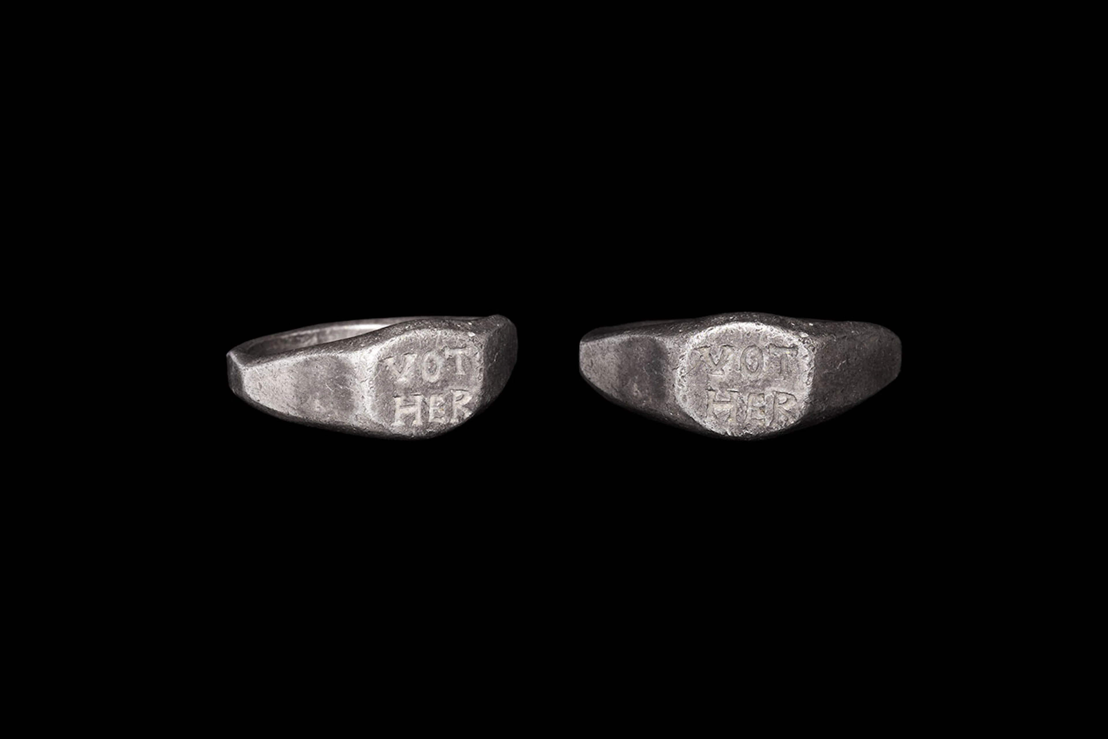 Roman Ring with VOT HER Inscription