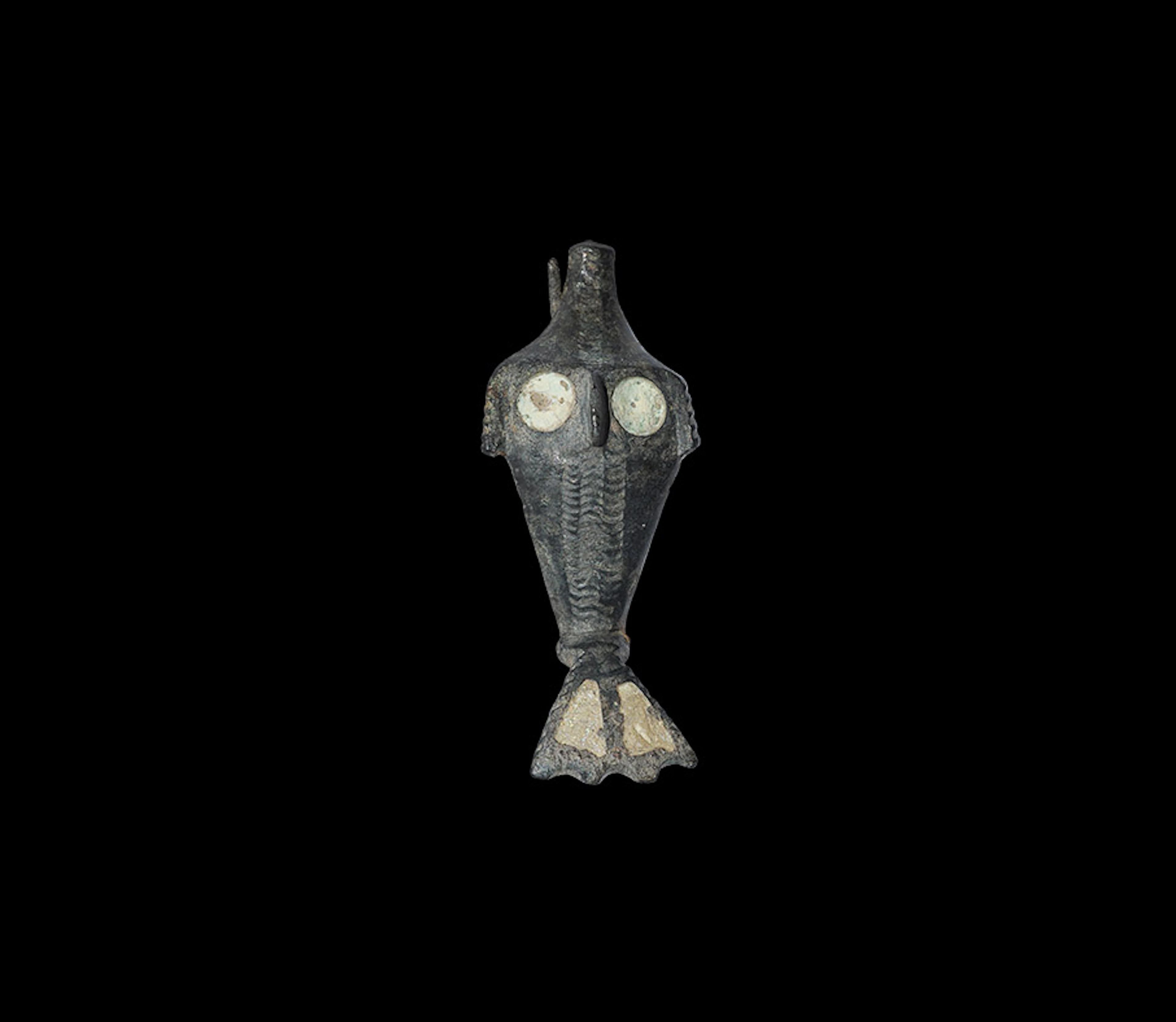 Roman Enamelled Dolphin Brooch