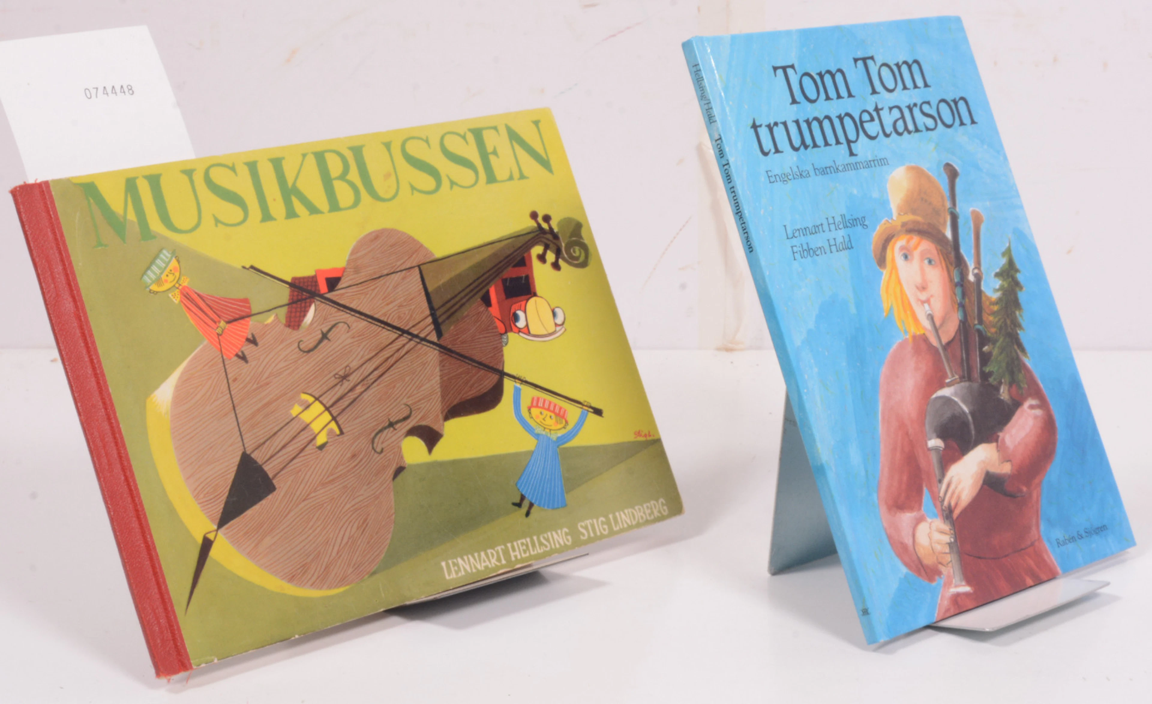 Musikbussen + Tom Tom trumpetarson (signerad + teckning).