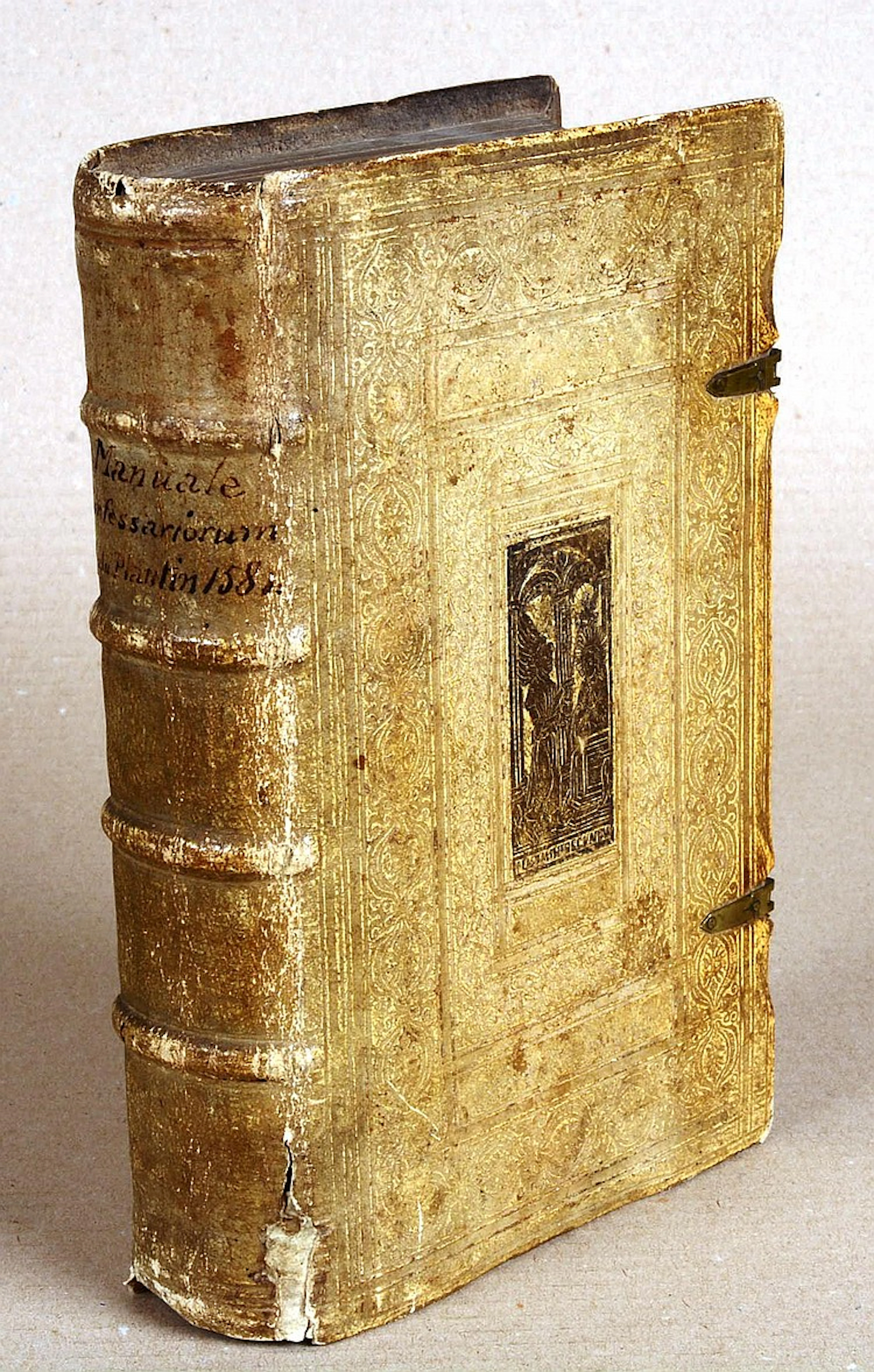 Antverpiae, Plantini, 1581, pet.In-4, peau de truie