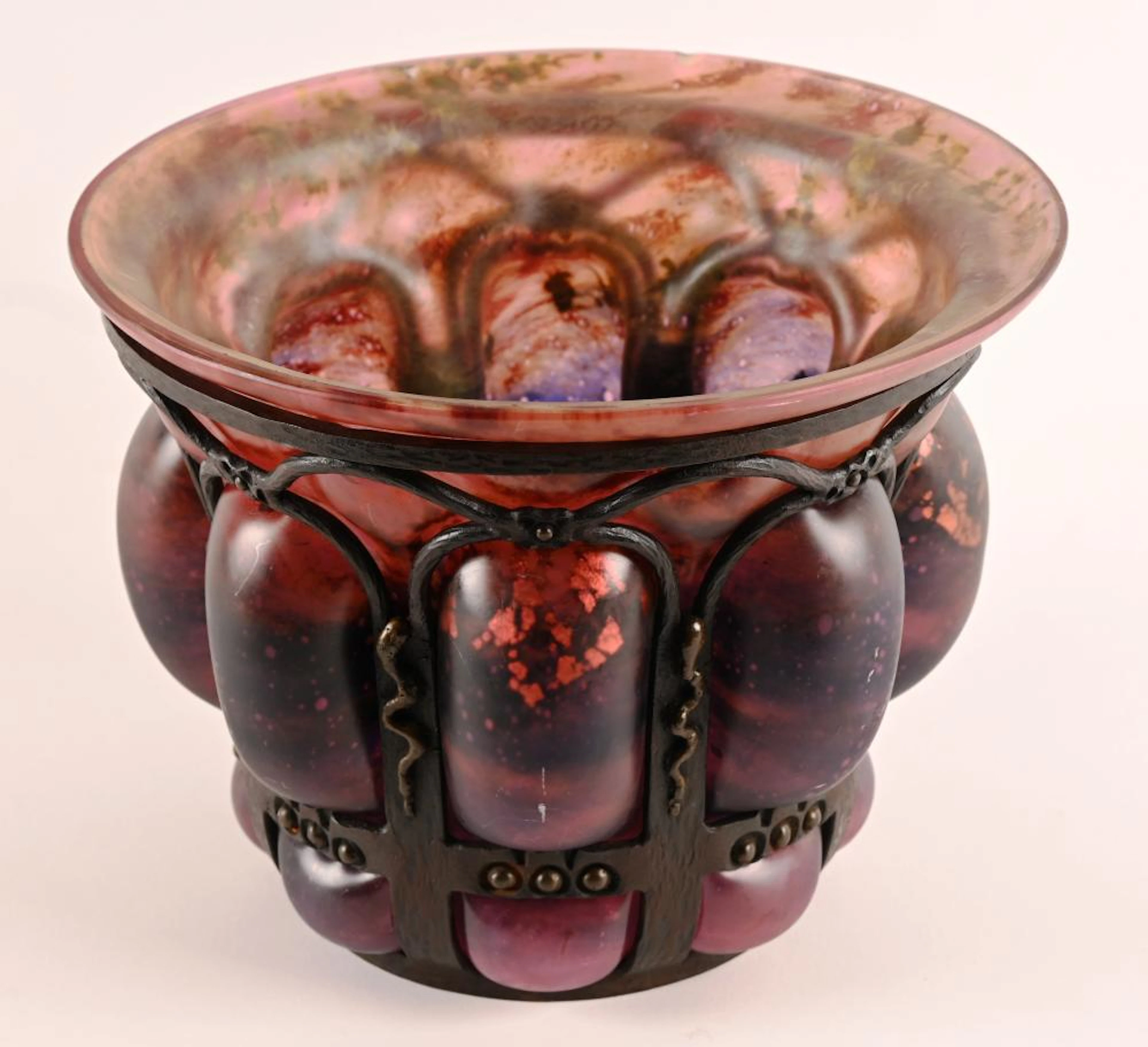 Grand vase Daum et Majorelle
