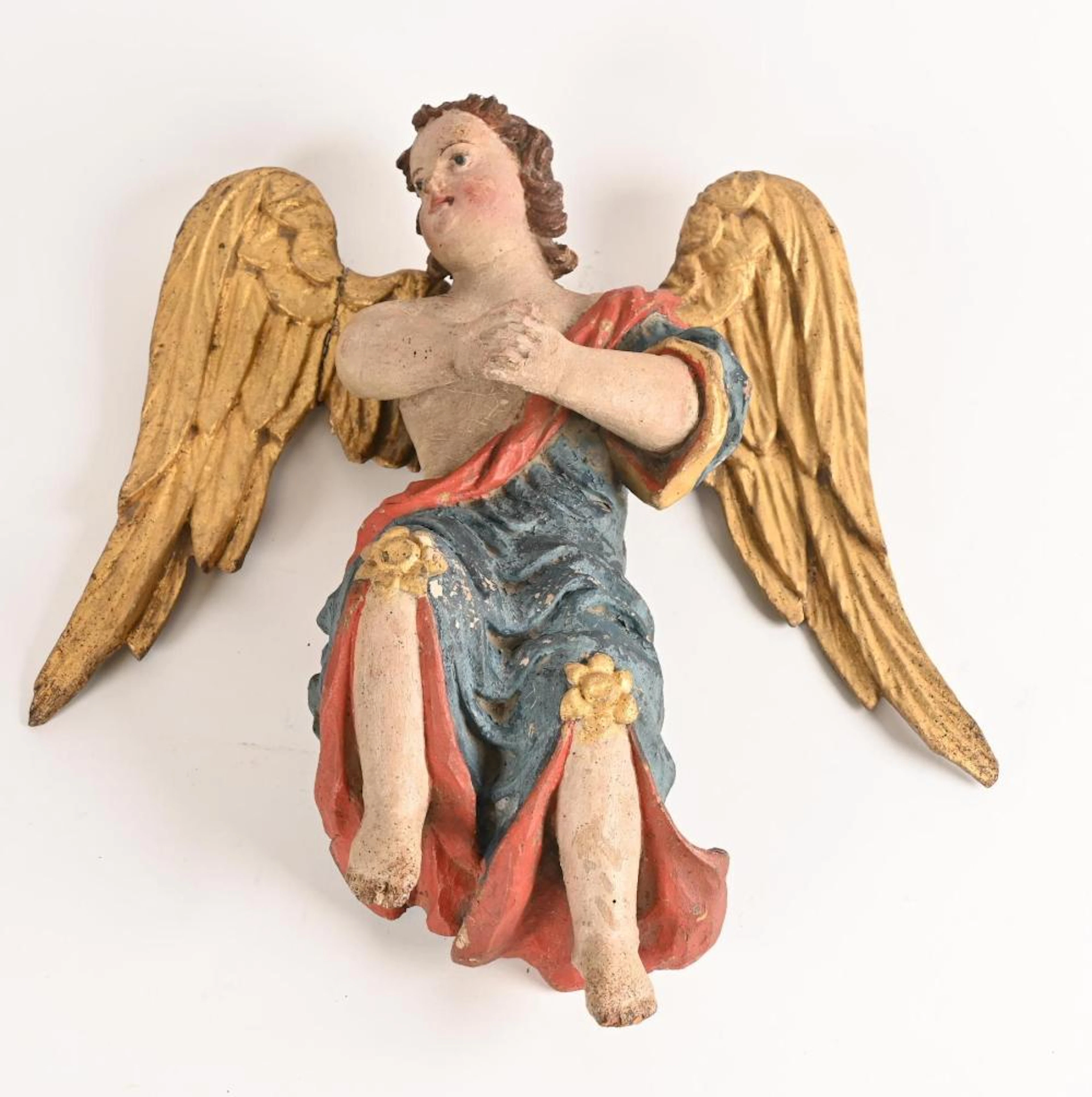 Sculpture en bois polychrome