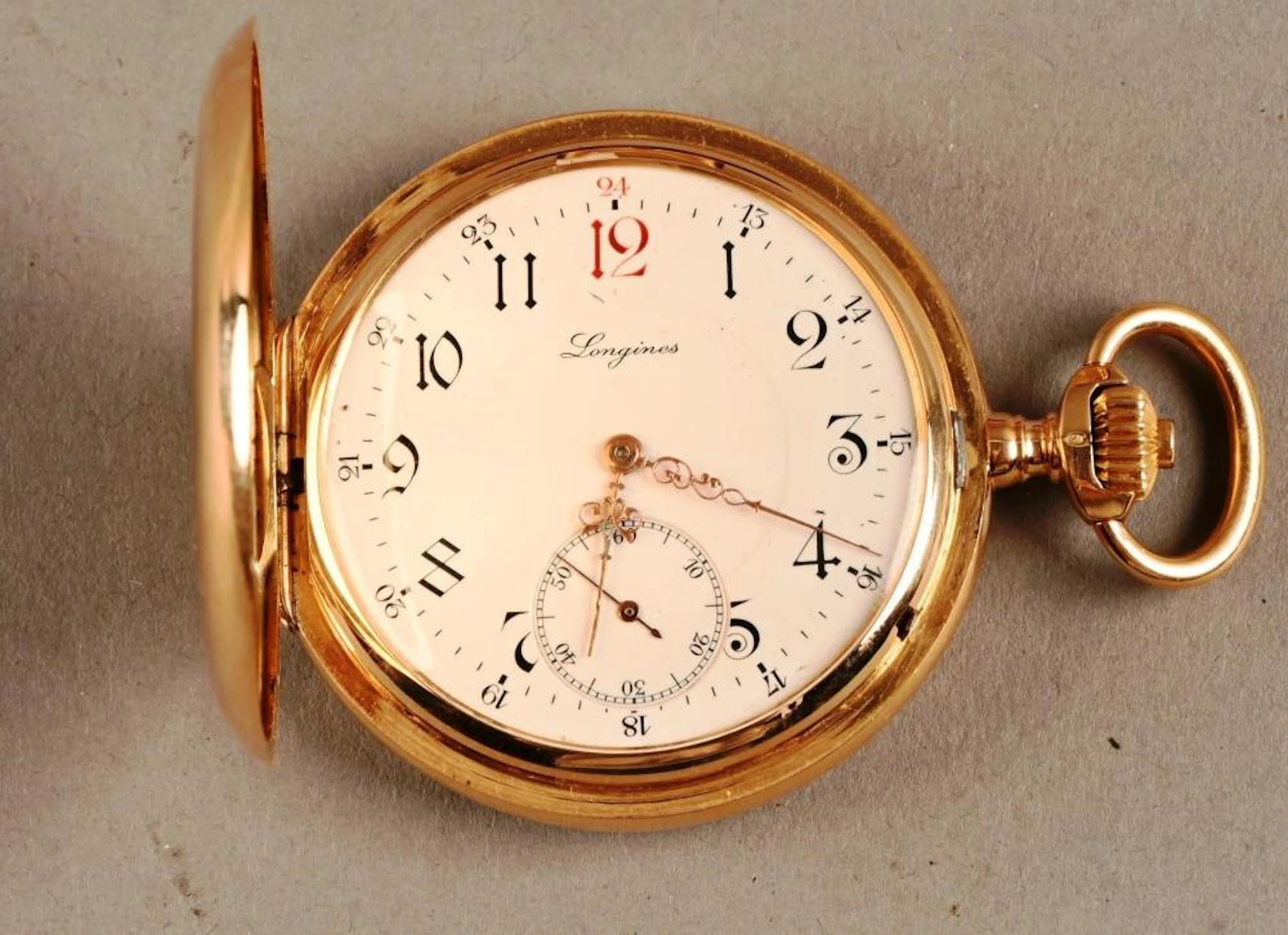 LONGINES - Montre de gousset en or jaune 18 k