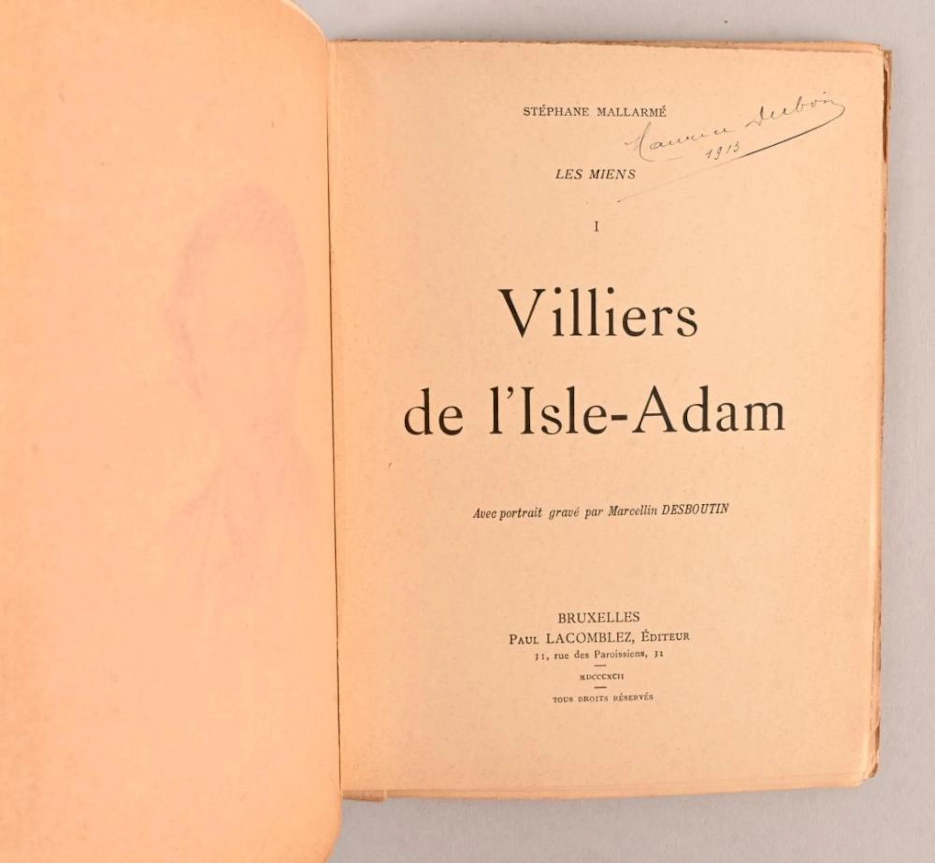 MALLARMÉ Stéphane MALLARMÉ Stéphane Villiers de l?Isle-Adam ? Les Miens