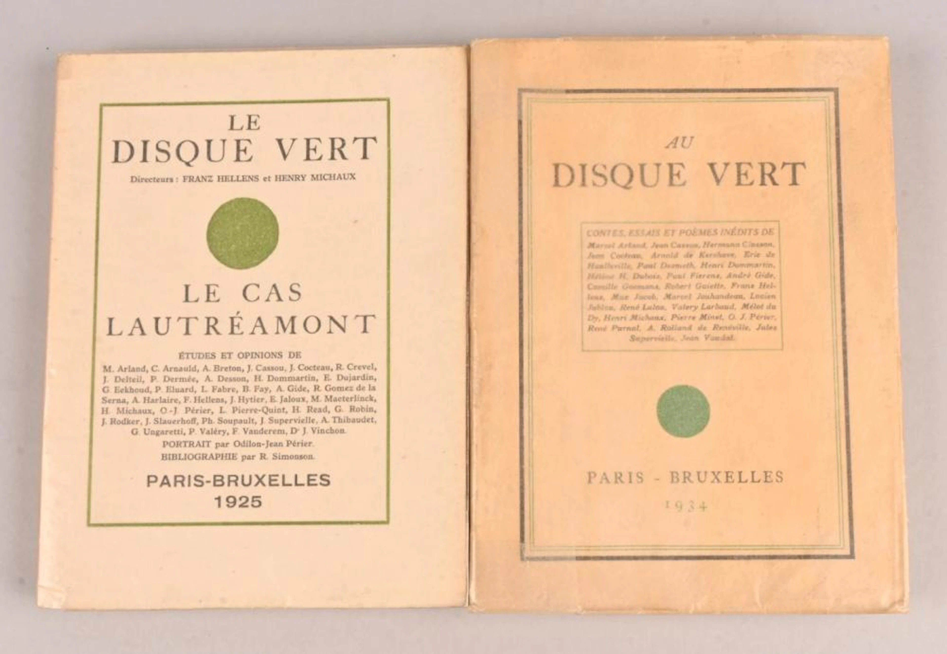 LE DISQUE VERT [REVUE] LE DISQUE VERT [REVUE] Le Cas Lautréamont Paris,