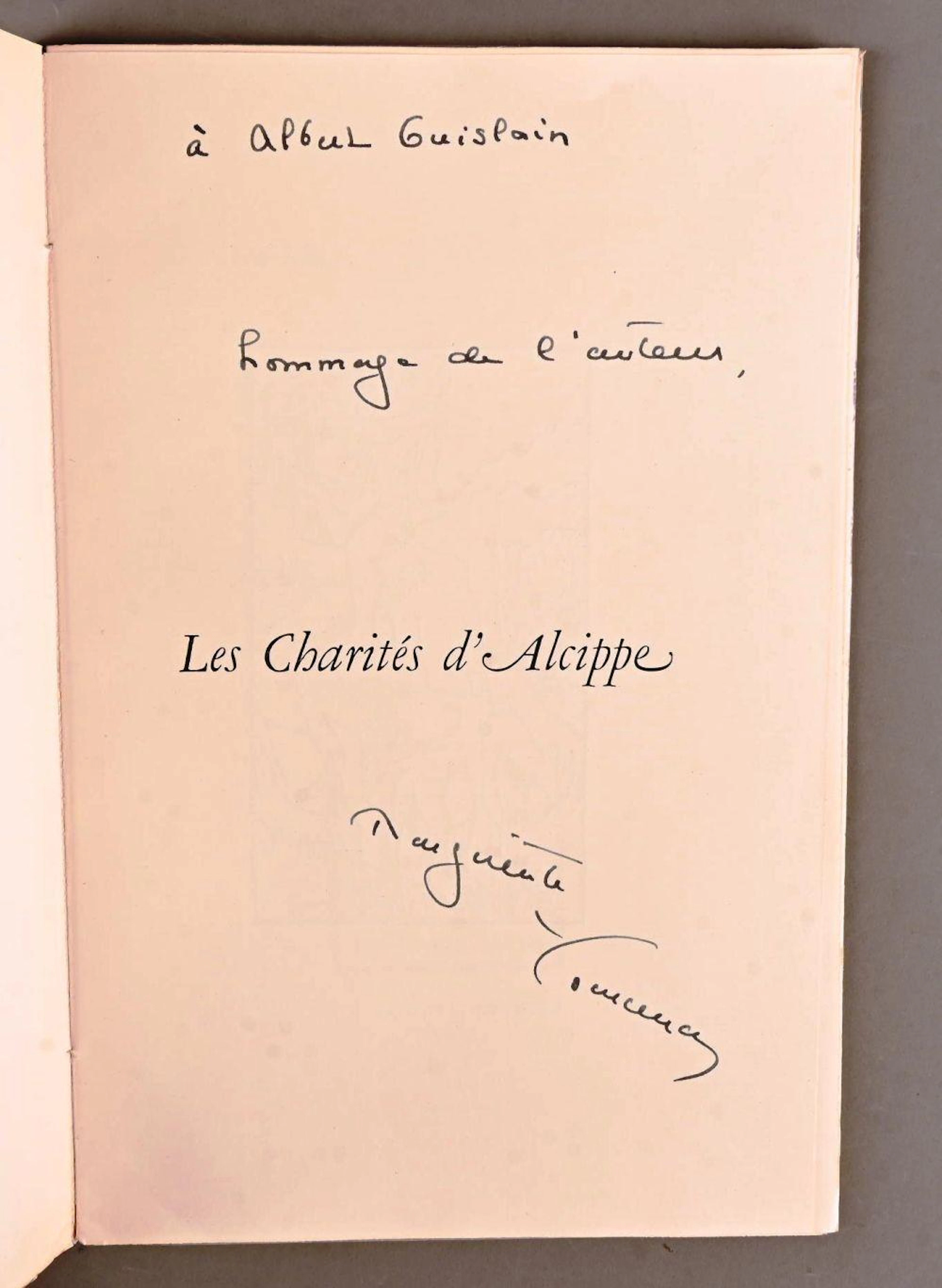 YOURCENAR Marguerite YOURCENAR Marguerite AVEC ENVOI ET CORRECTIONS MANUS