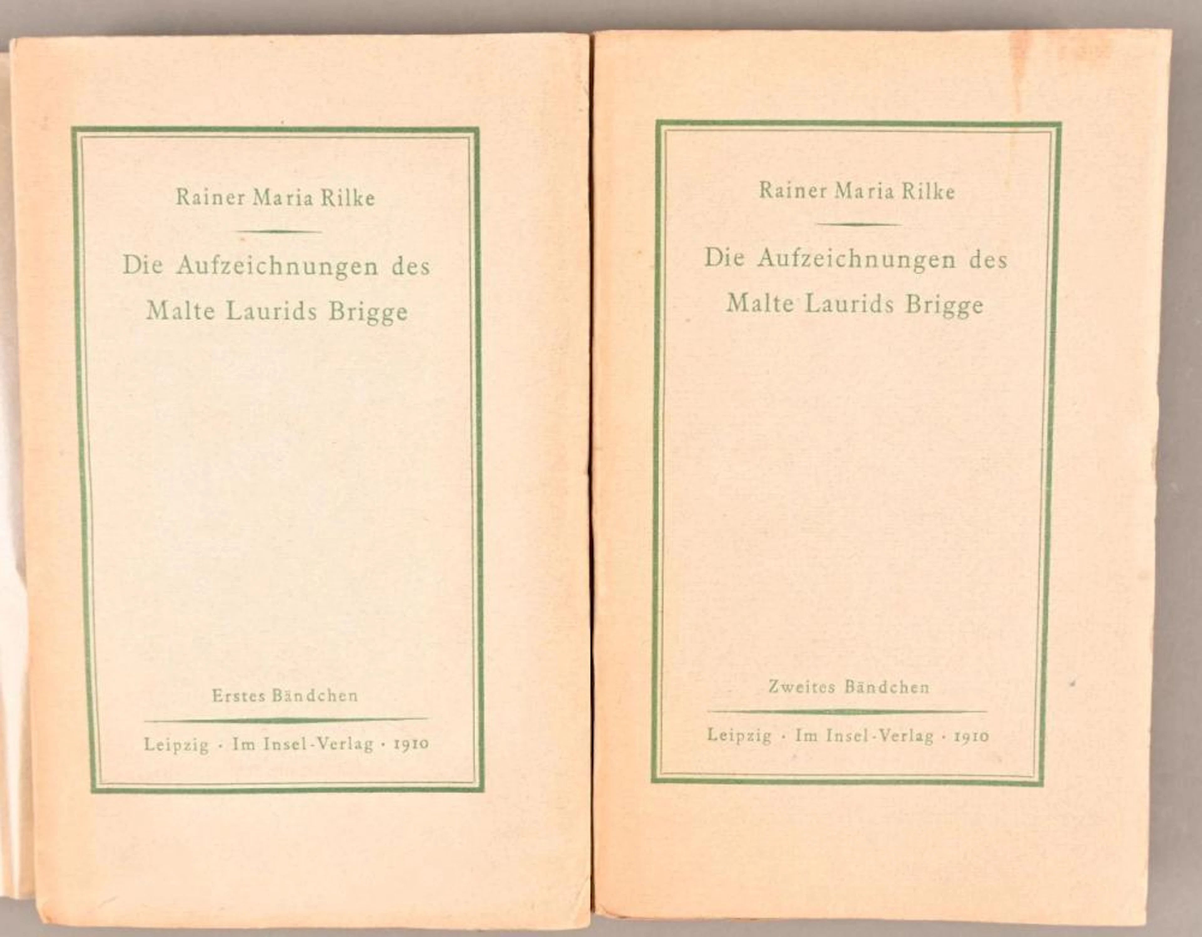 RILKE Rainer Maria RILKE Rainer Maria Die Aufzeichnungen des Malte Laurid