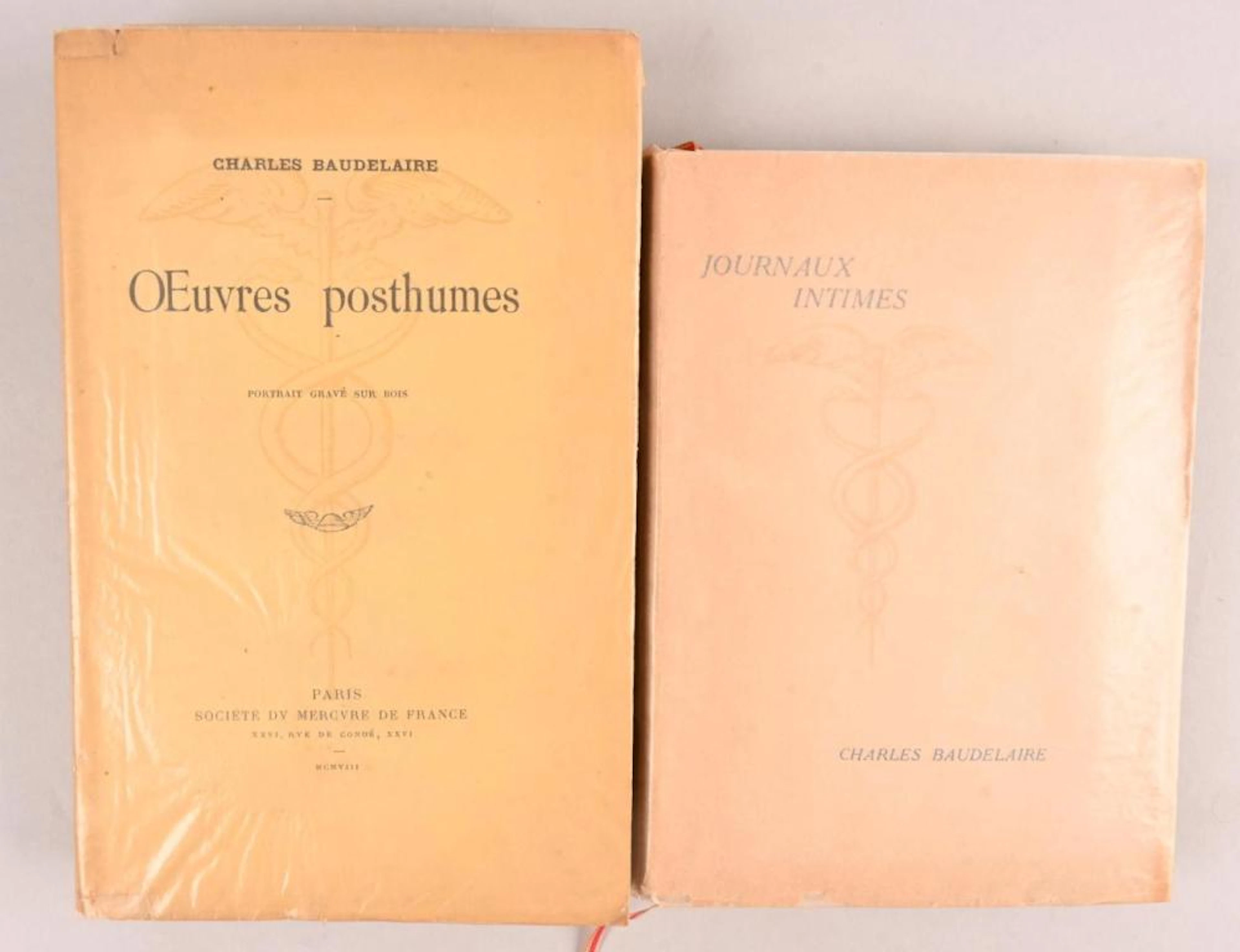 BAUDELAIRE Charles BAUDELAIRE Charles Journaux intimes Paris, Mercure de