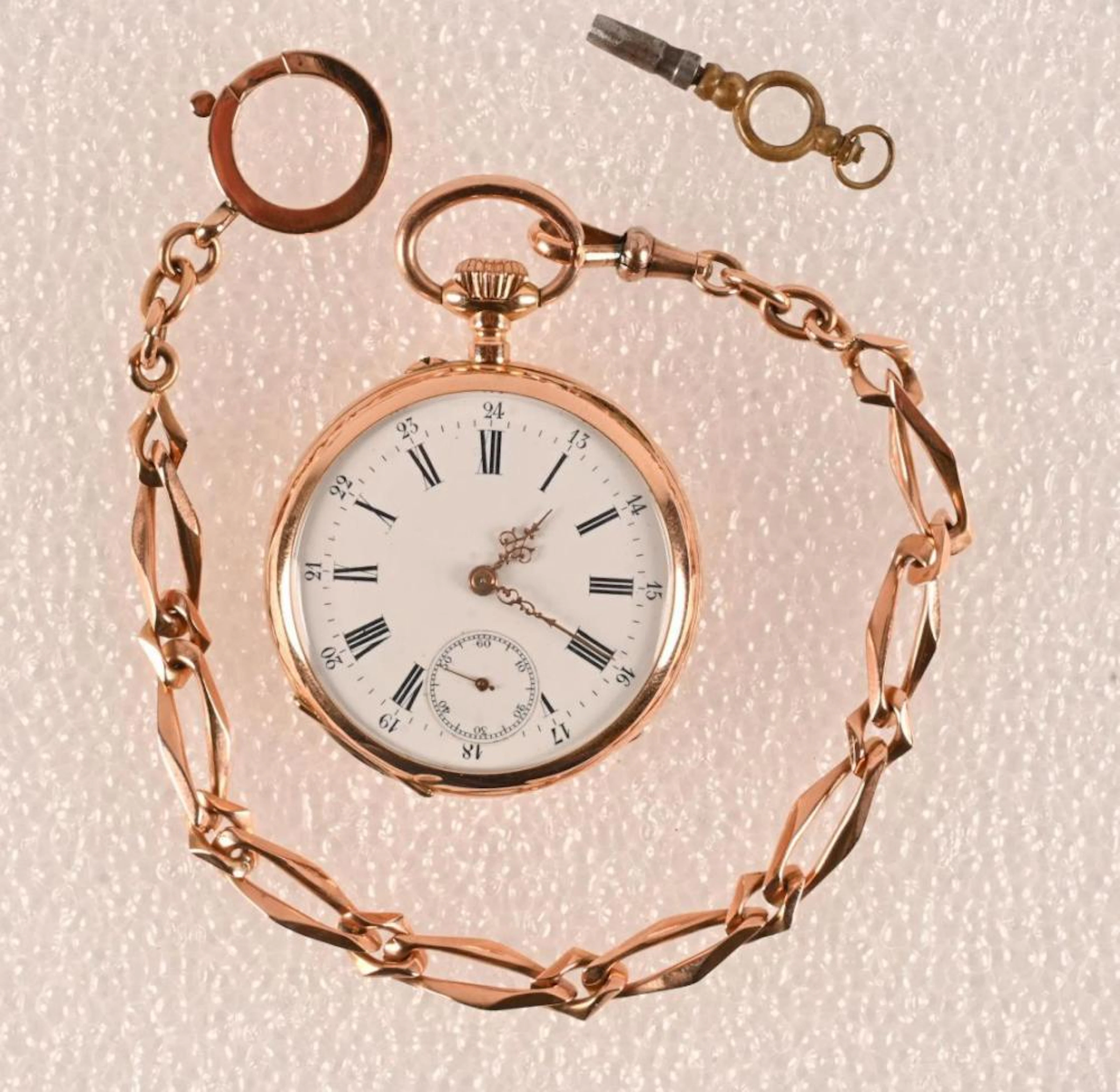 Montre gousset à spiral Bréguet en or 18 K.
