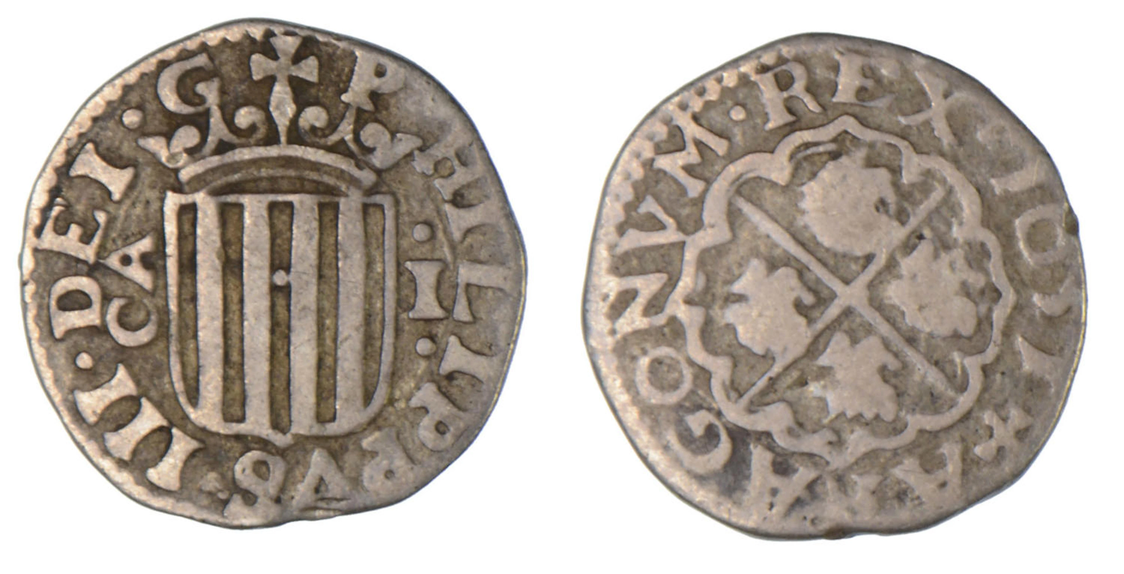 Spain Silver Real of Aragon in Spain dated 1651