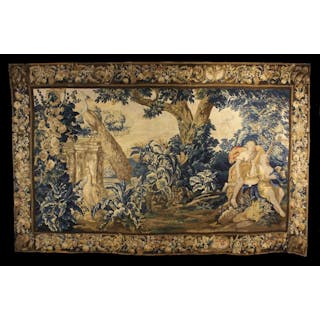 A Late 17th/Early 18th Century Verdure Tapestry depicting...