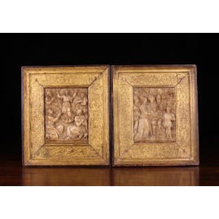 A Pair of Malines Alabaster Reliefs