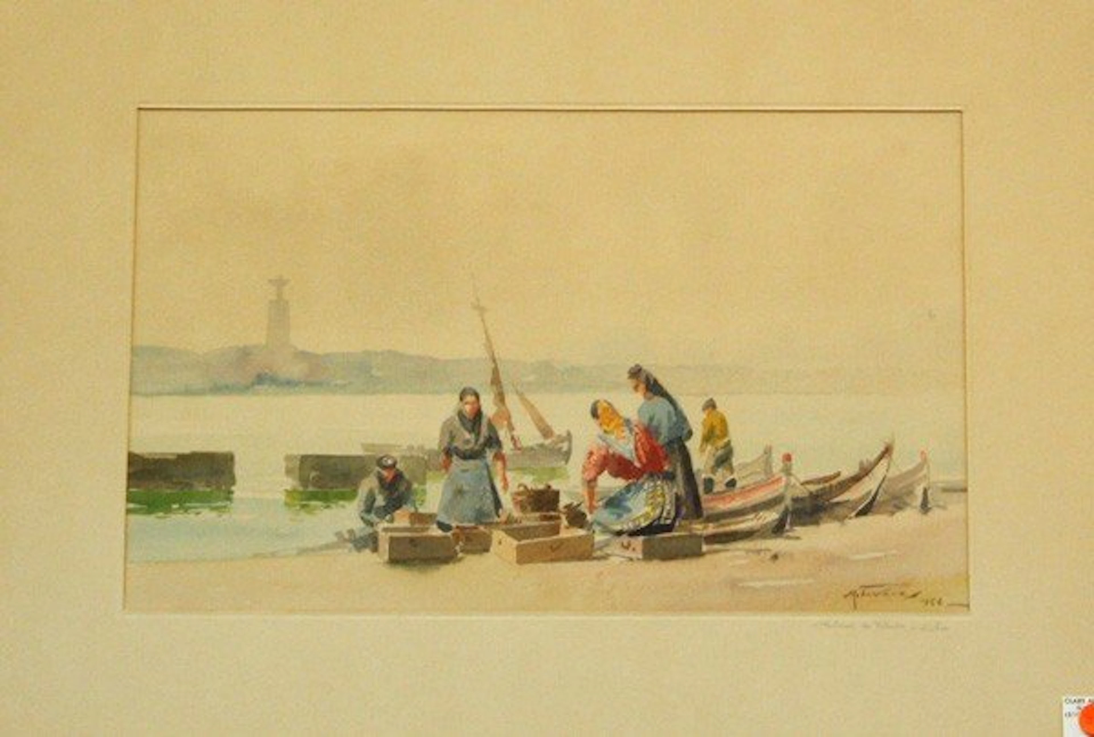 6403: Watercolor, Manuel Tavares, Salinas de Aveiro