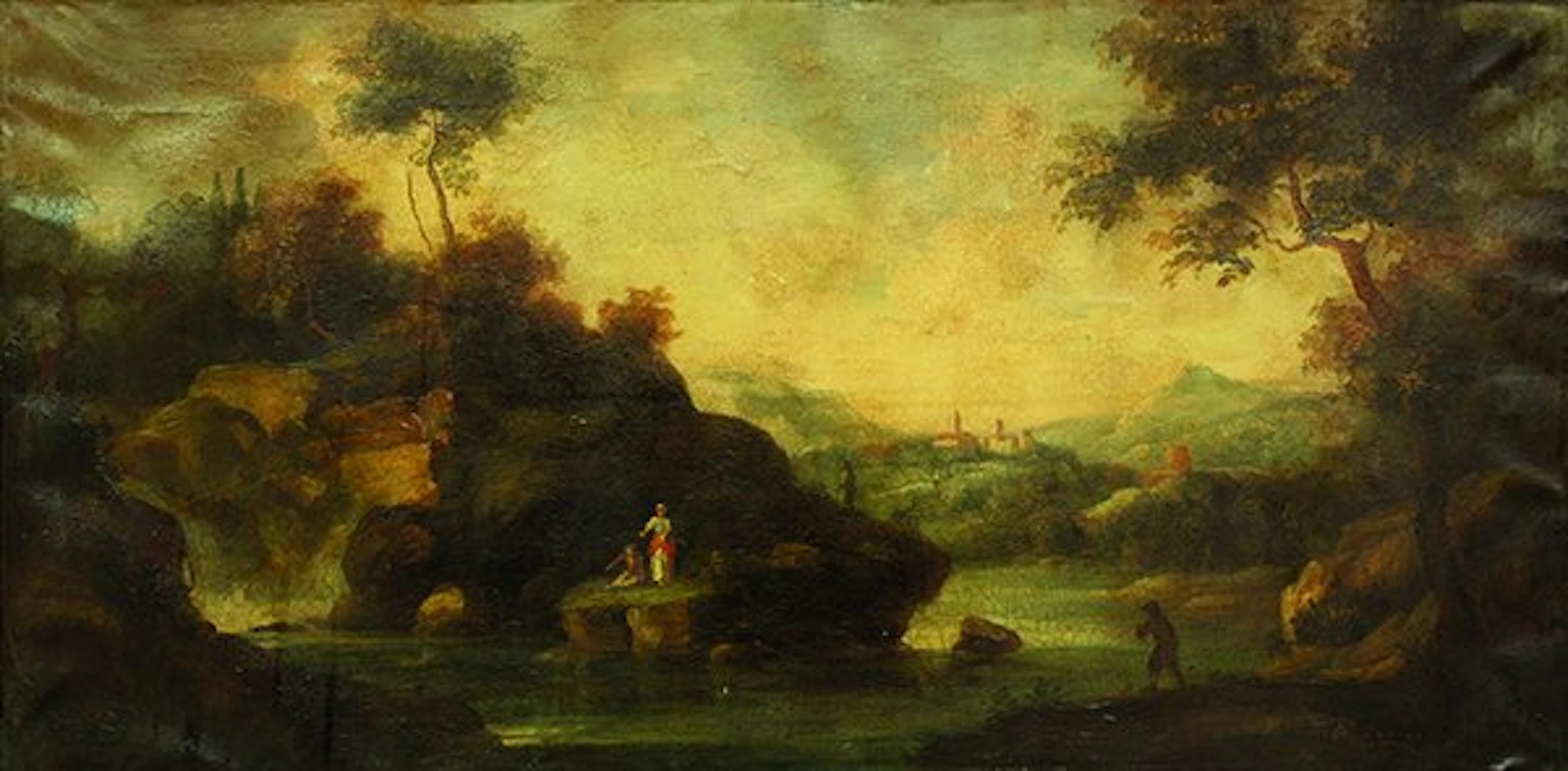 Antonio Zucchi, Italian Landscape with Figures