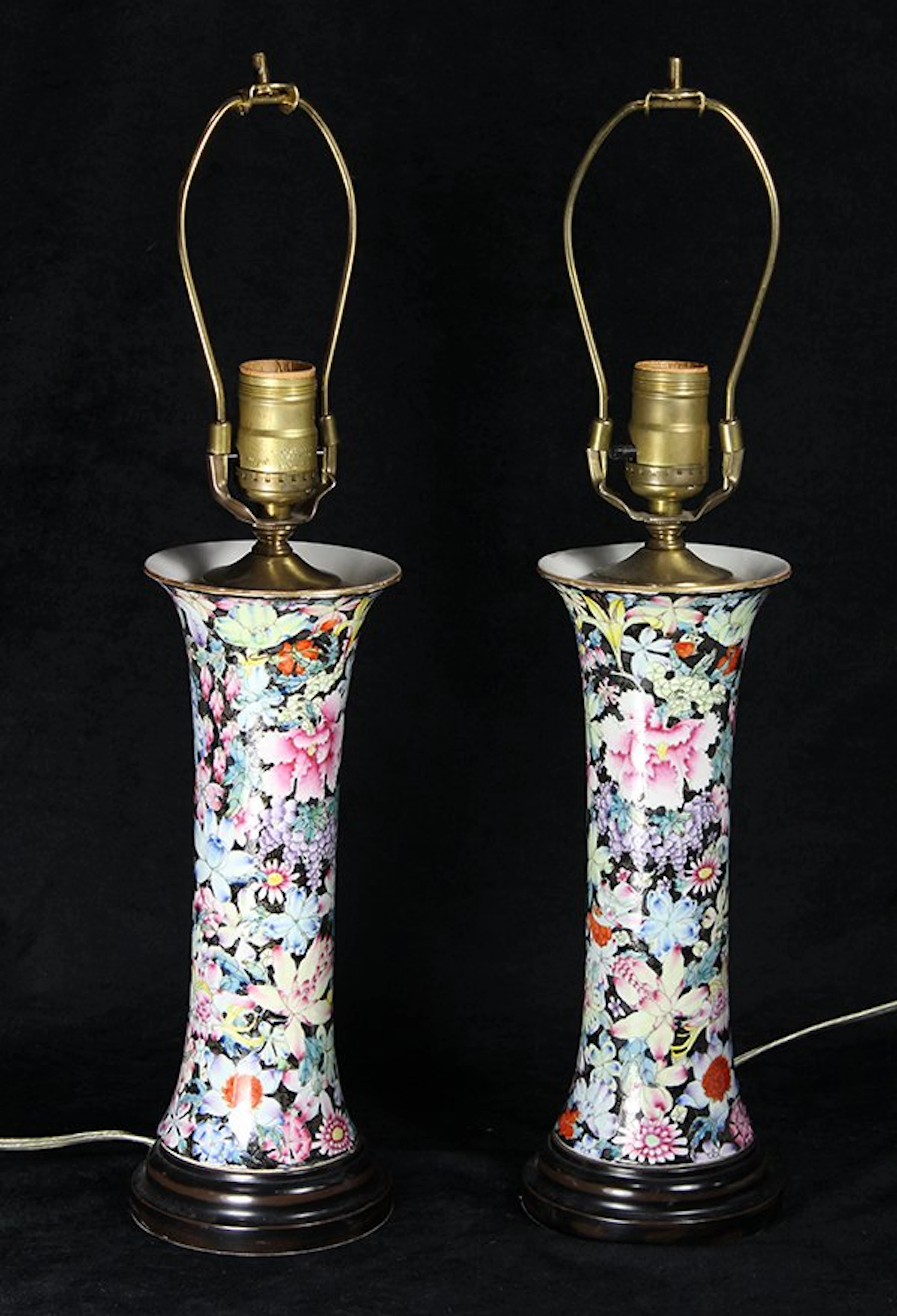 Chinese Mille Fleur Vases