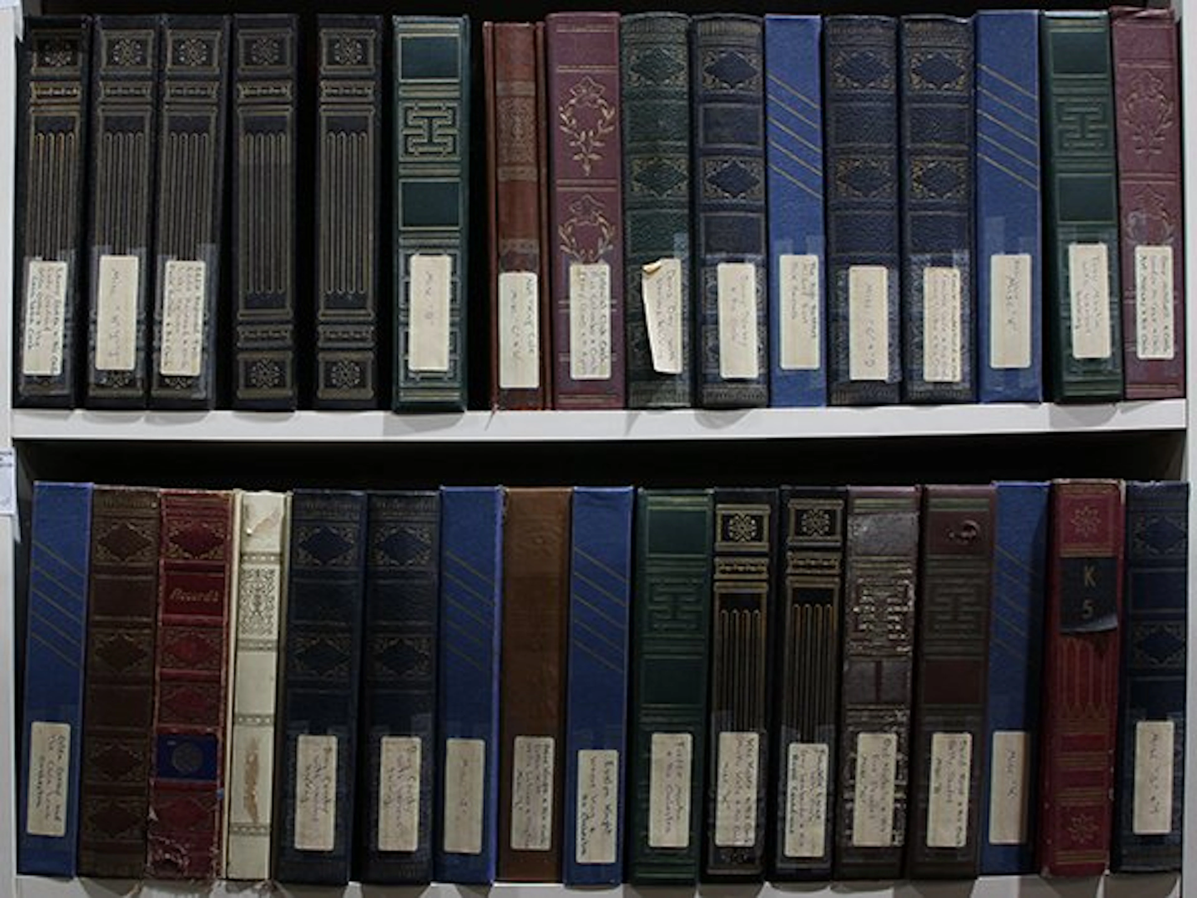 Collection of vintage 78 records housed in mostly
